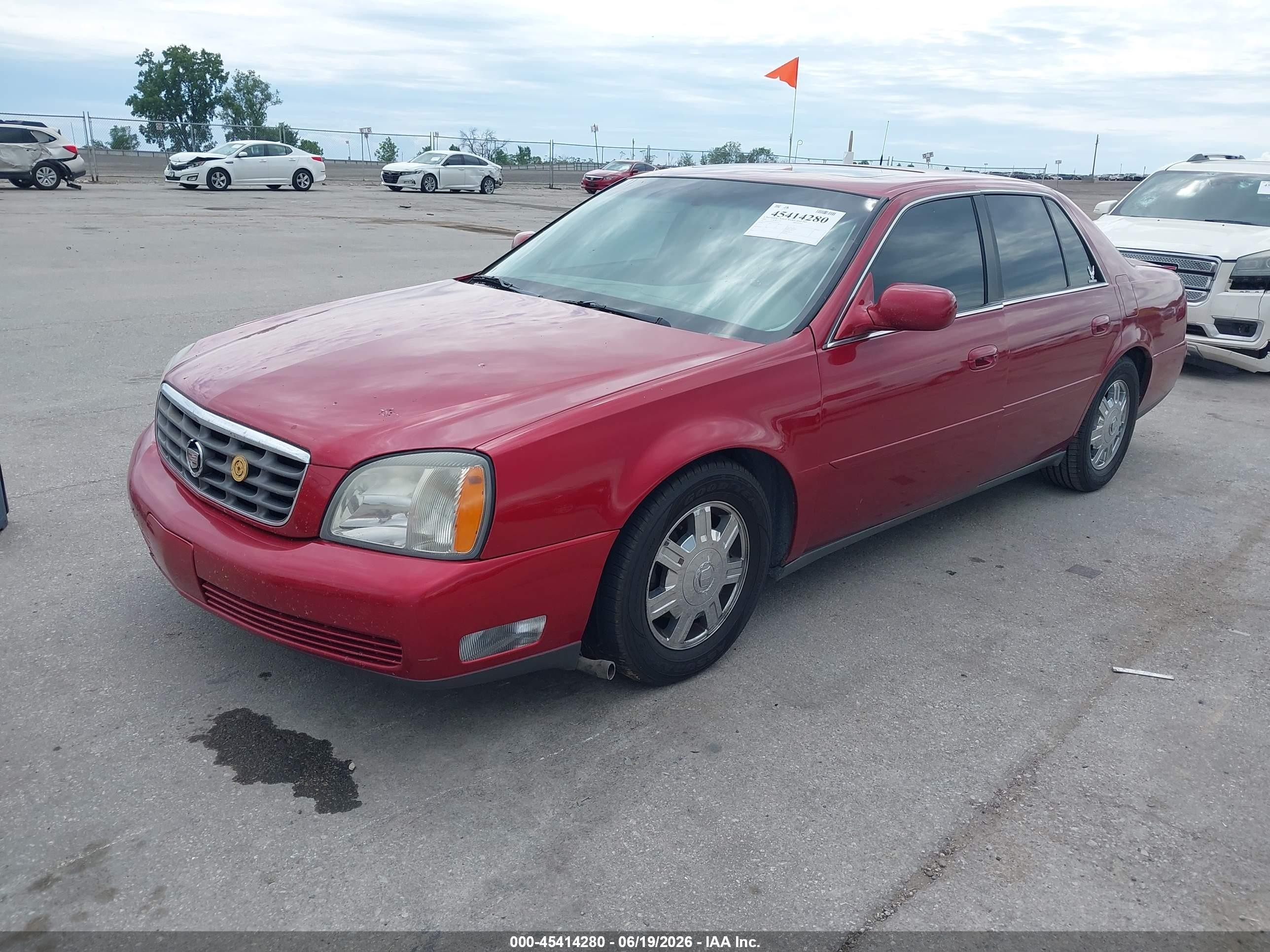 2003 Cadillac Deville Standard Red vin: 1G6KD54Y03U243723