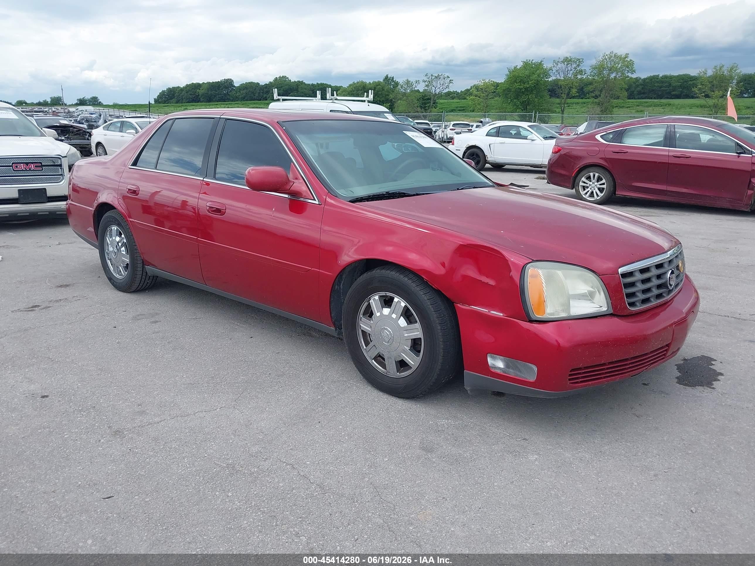 2003 Cadillac Deville Standard Red vin: 1G6KD54Y03U243723