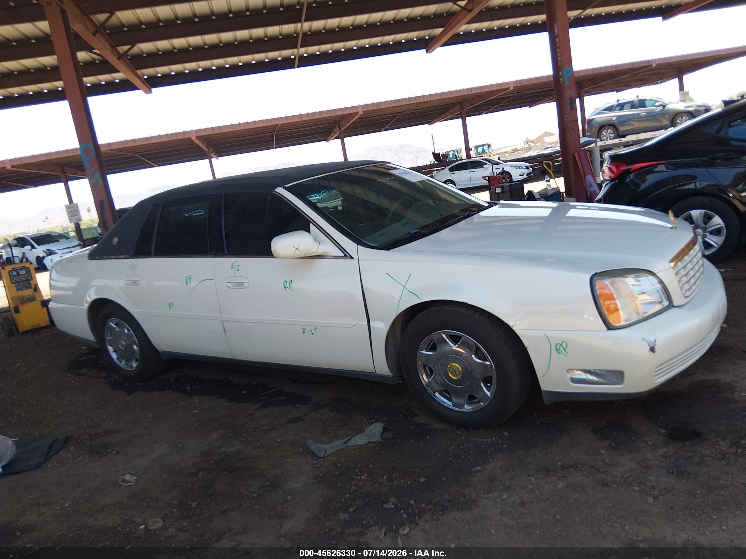 2001 Cadillac Deville Standard White vin: 1G6KD54Y21U293360
