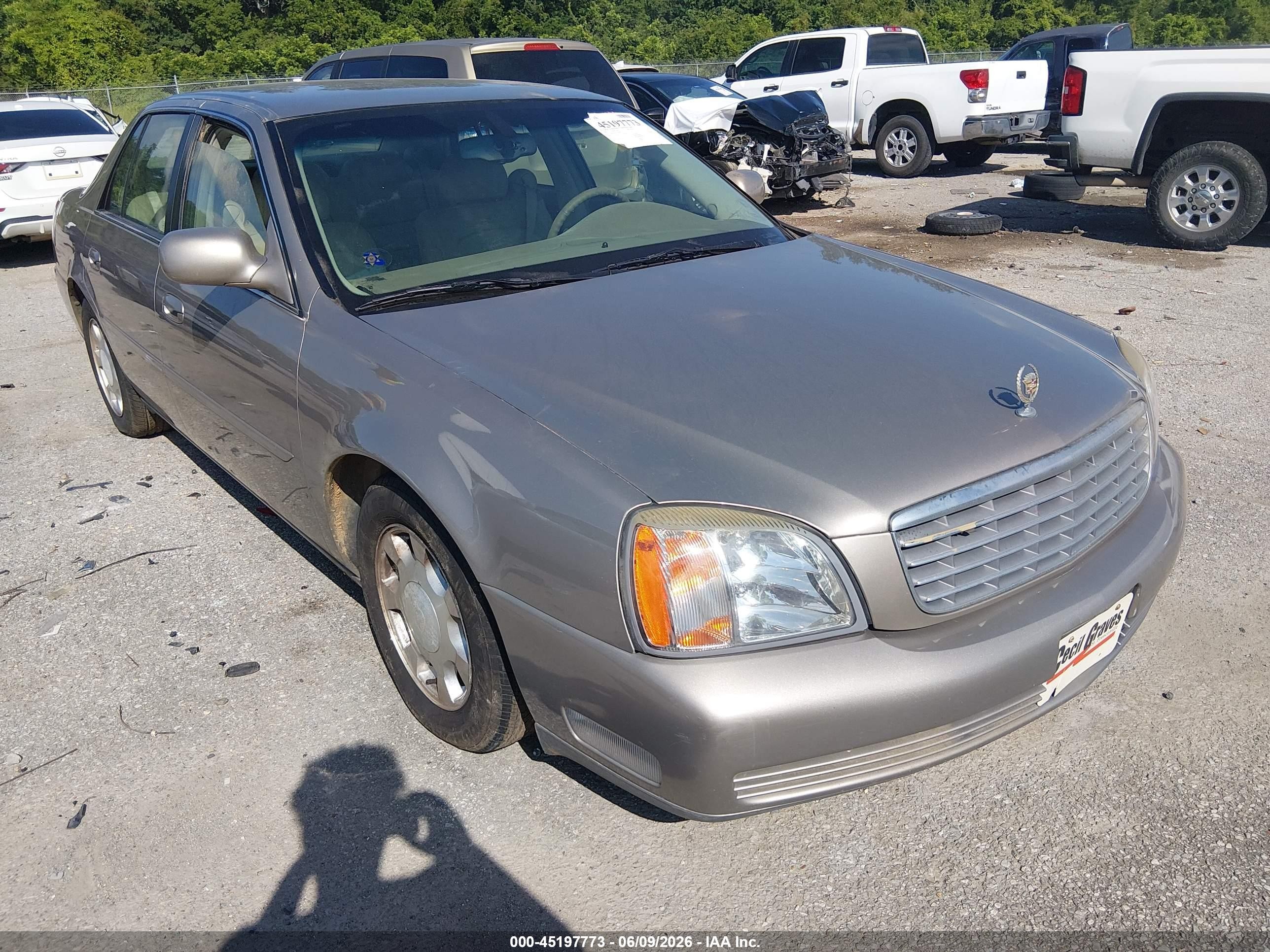 2001 Cadillac Deville Standard W/w20 Beige vin: 1G6KD54Y31U181604