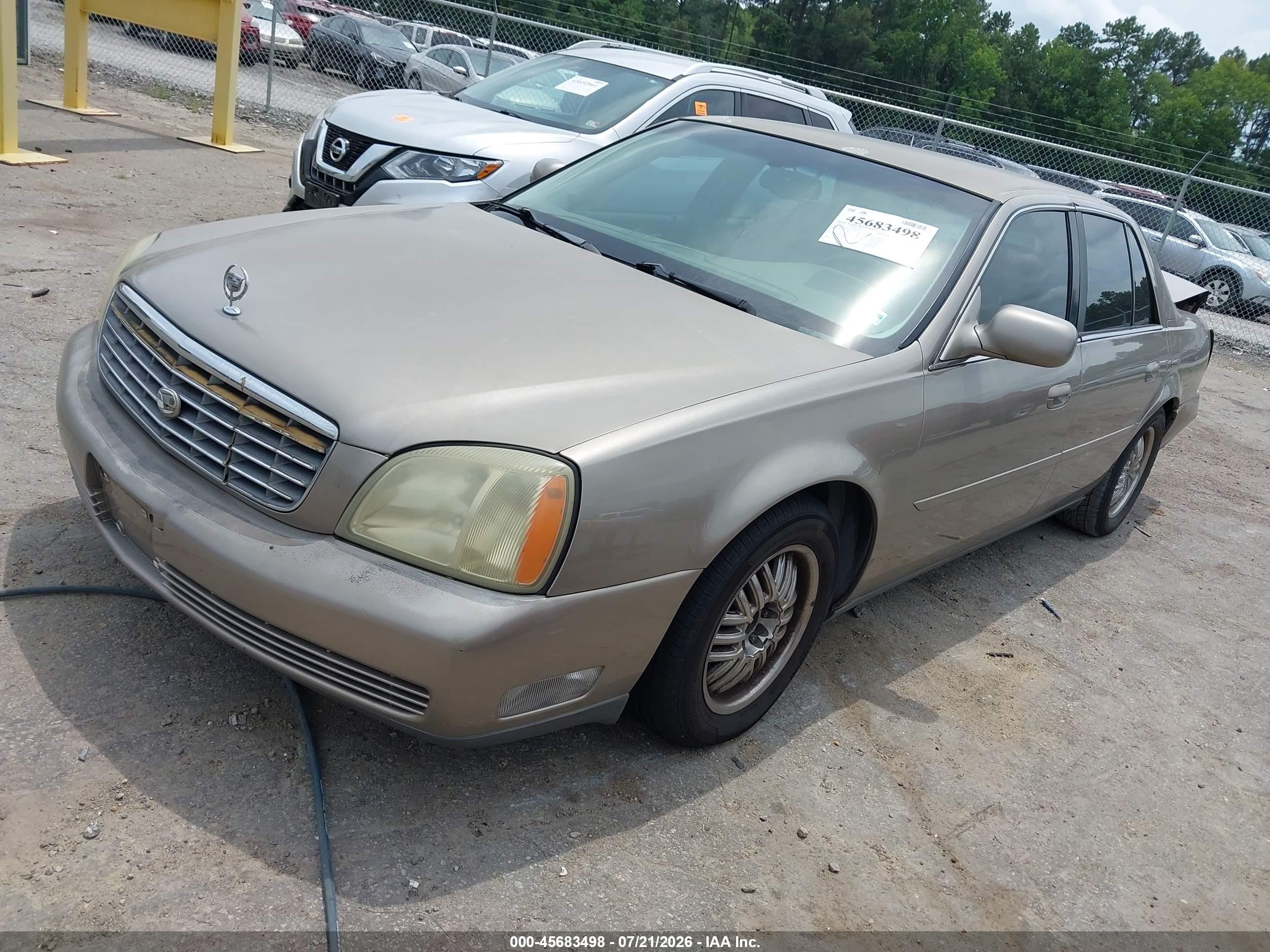 2003 Cadillac Deville Standard Gold vin: 1G6KD54Y33U180293