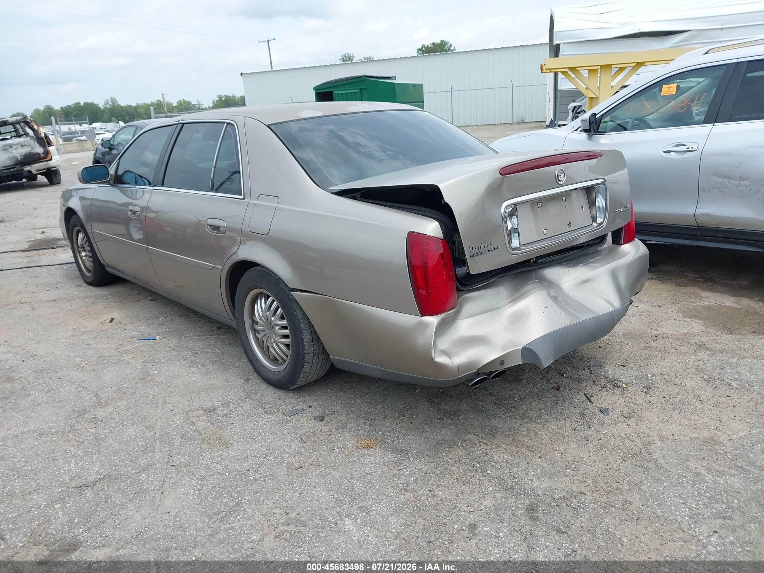 2003 Cadillac Deville Standard Gold vin: 1G6KD54Y33U180293