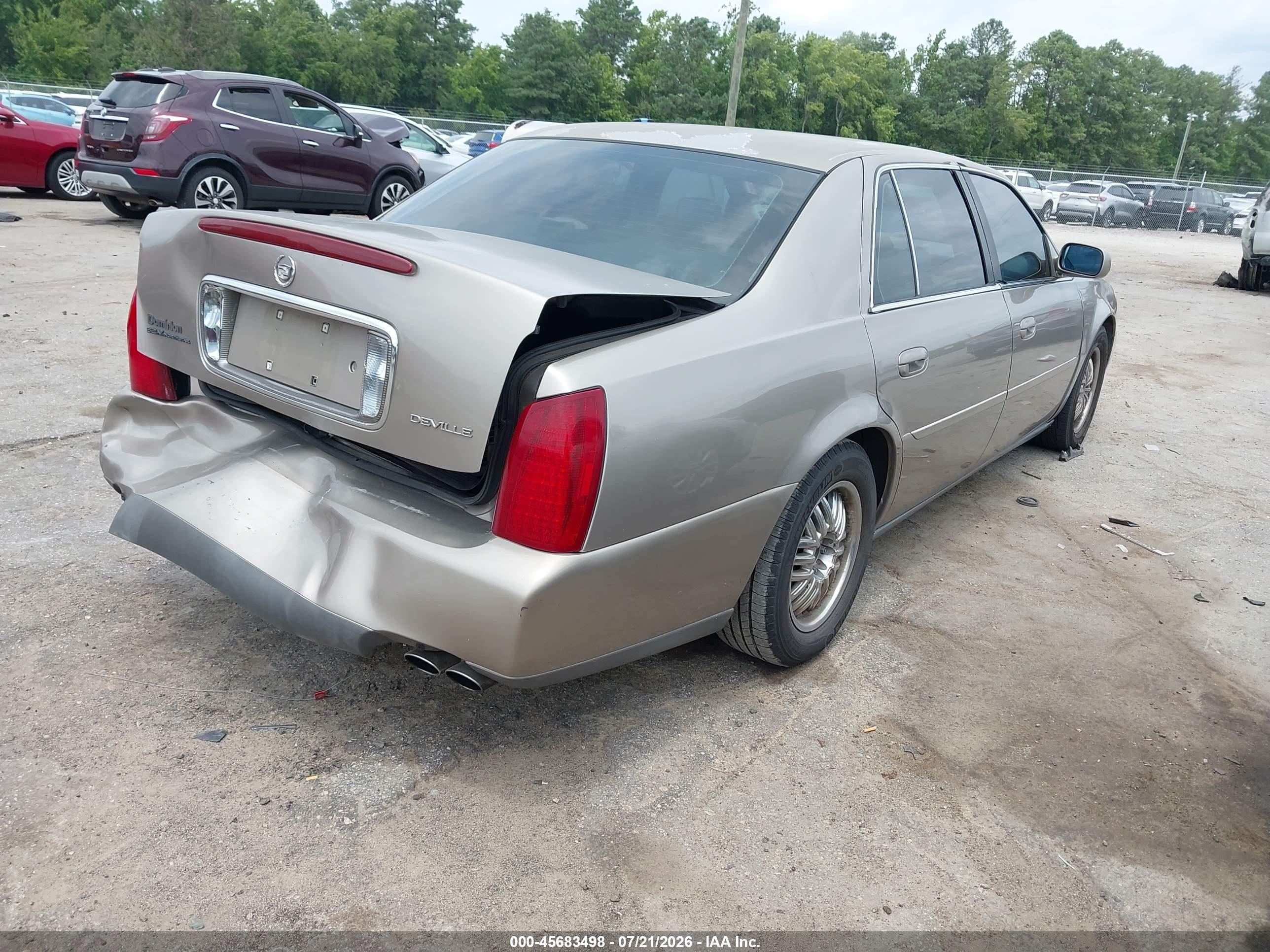 2003 Cadillac Deville Standard Gold vin: 1G6KD54Y33U180293