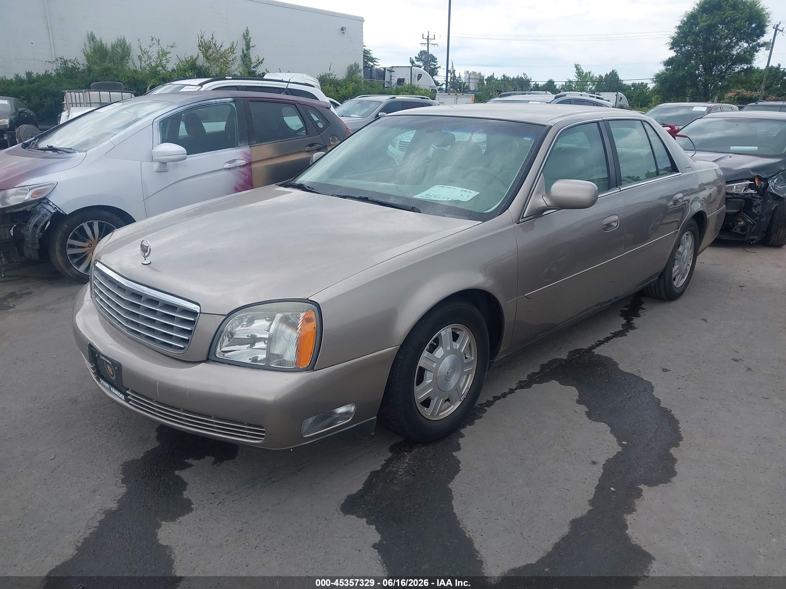 2003 Cadillac Deville Standard Brown vin: 1G6KD54Y33U265246