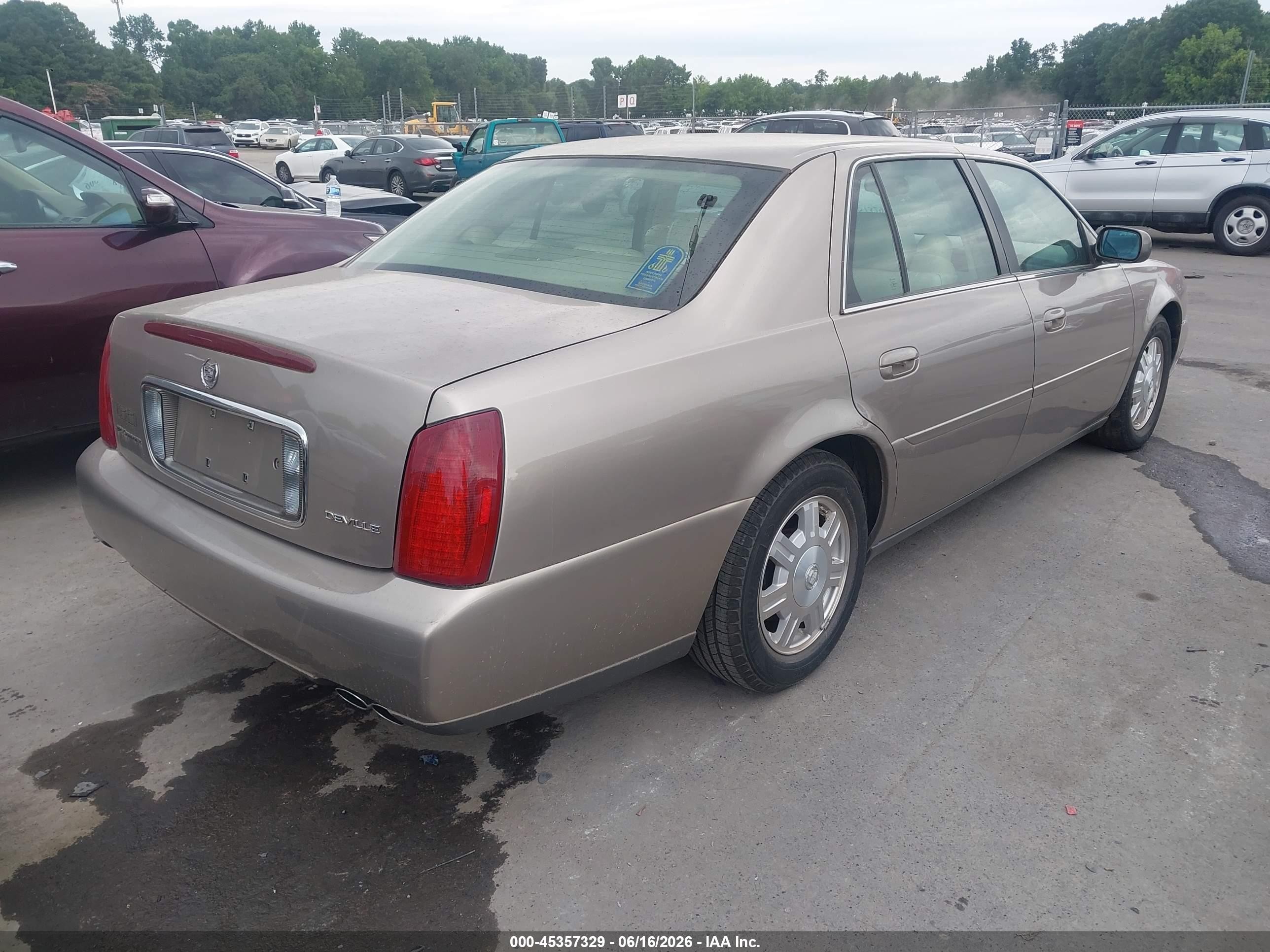2003 Cadillac Deville Standard Brown vin: 1G6KD54Y33U265246