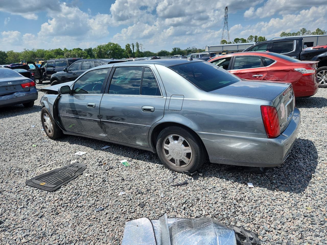 2004 Cadillac Deville Gray vin: 1G6KD54Y34U211916