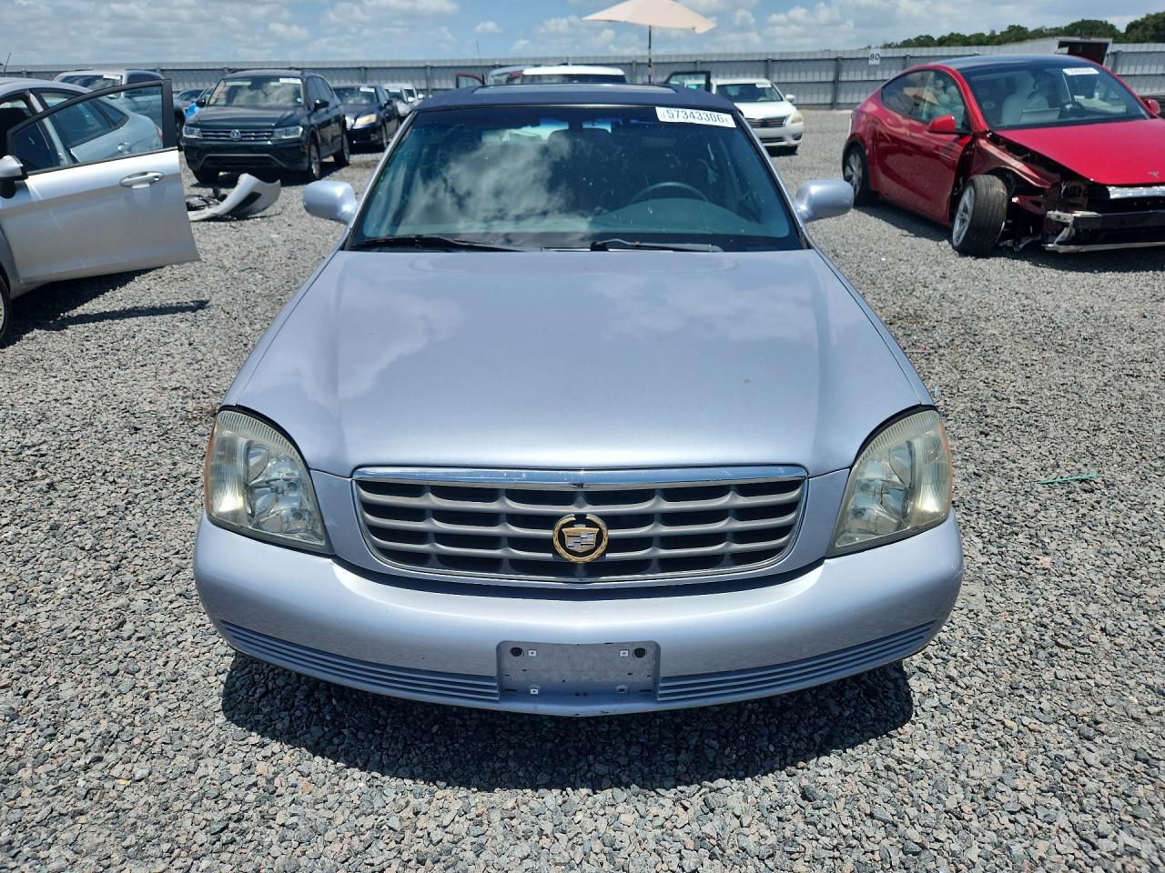 2004 Cadillac Deville Silver vin: 1G6KD54Y34U248450