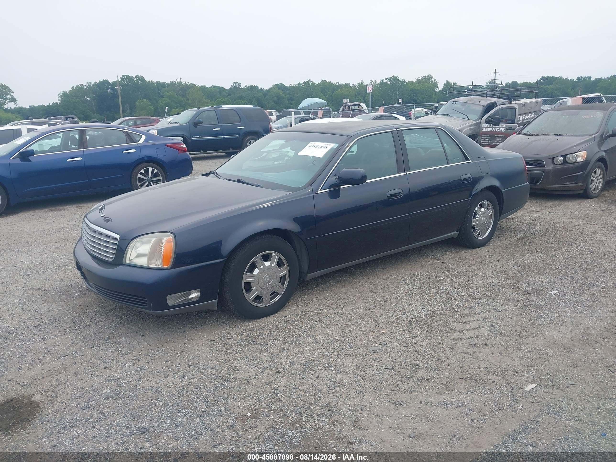 2003 Cadillac Deville Standard Blue vin: 1G6KD54Y53U115168