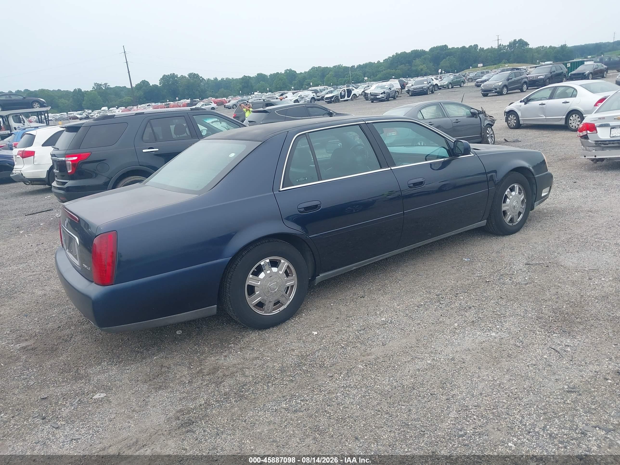 2003 Cadillac Deville Standard Blue vin: 1G6KD54Y53U115168