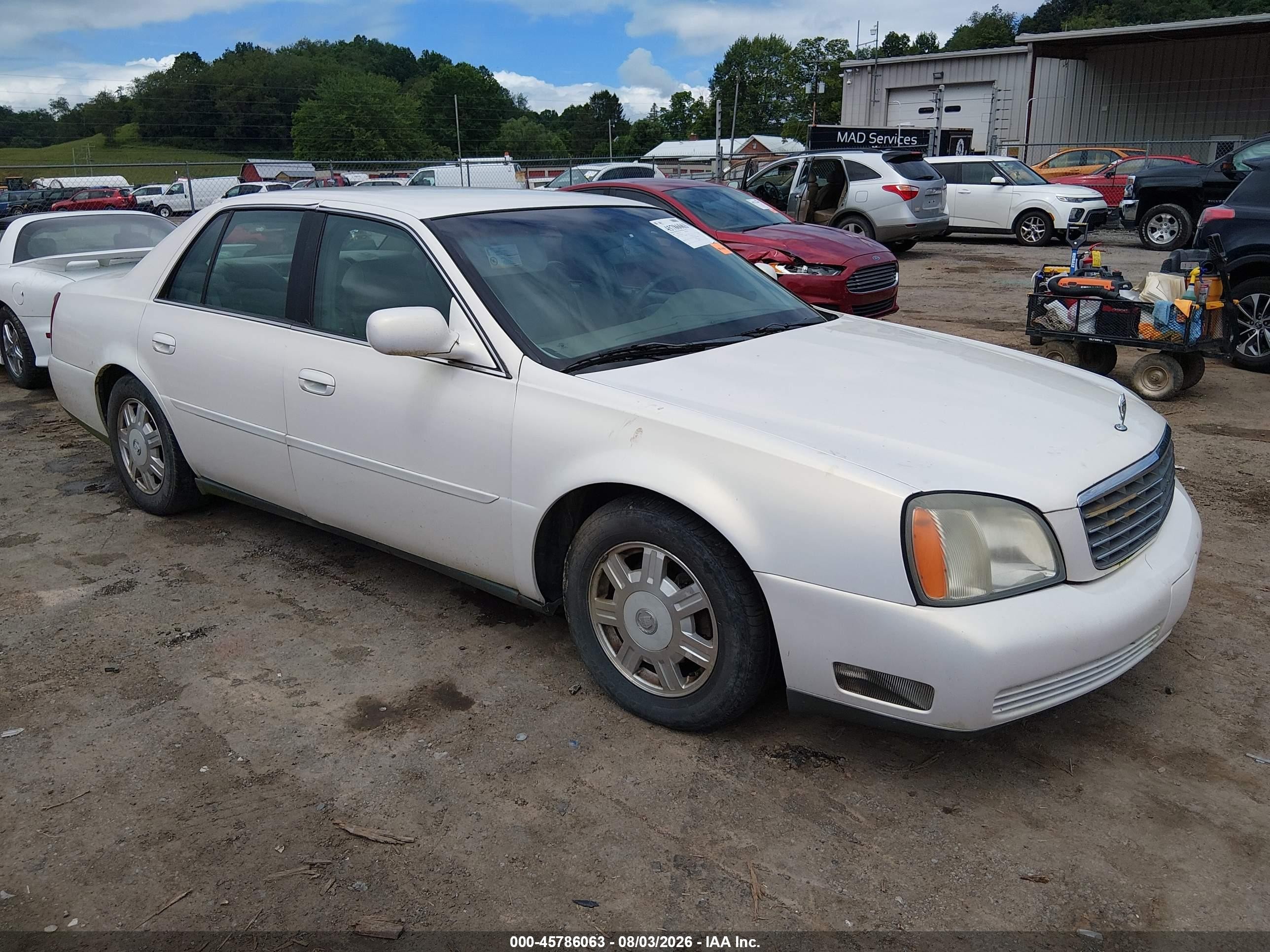 2005 Cadillac Deville Livery Pkg White vin: 1G6KD54Y55U108580
