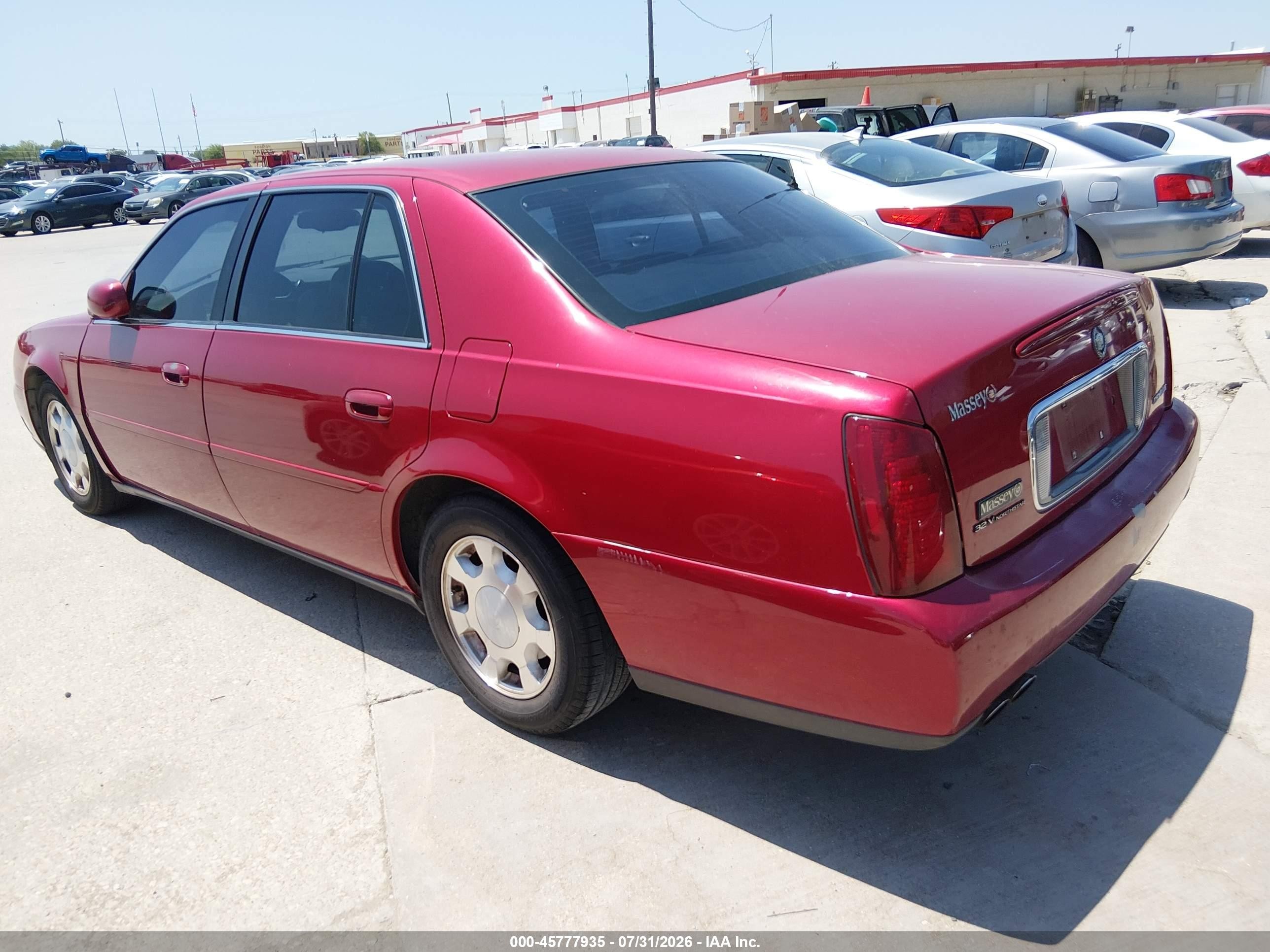 2001 Cadillac Deville Standard Red vin: 1G6KD54Y71U244333