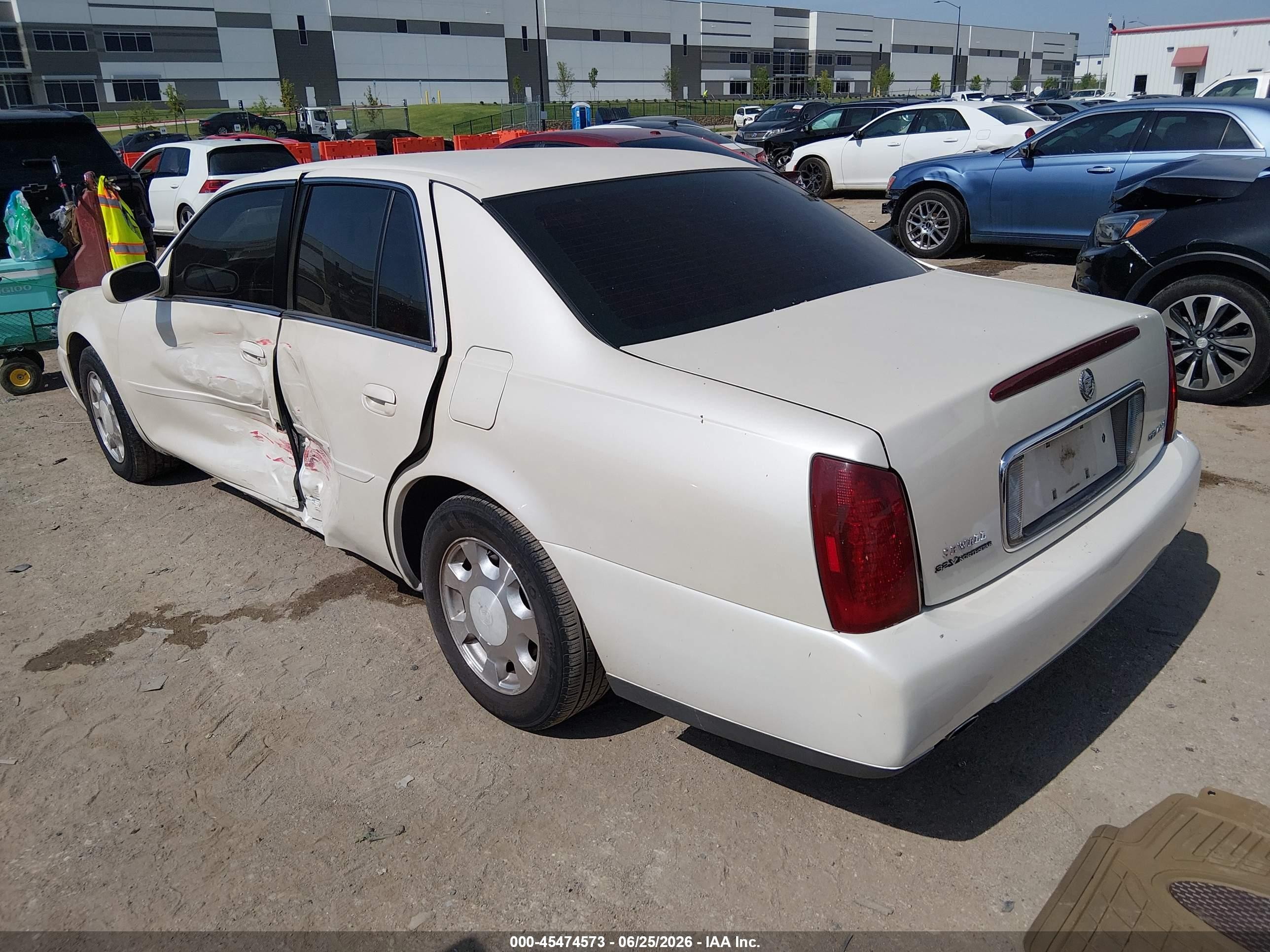 2001 Cadillac Deville Standard W/w20 White vin: 1G6KD54Y71U247393