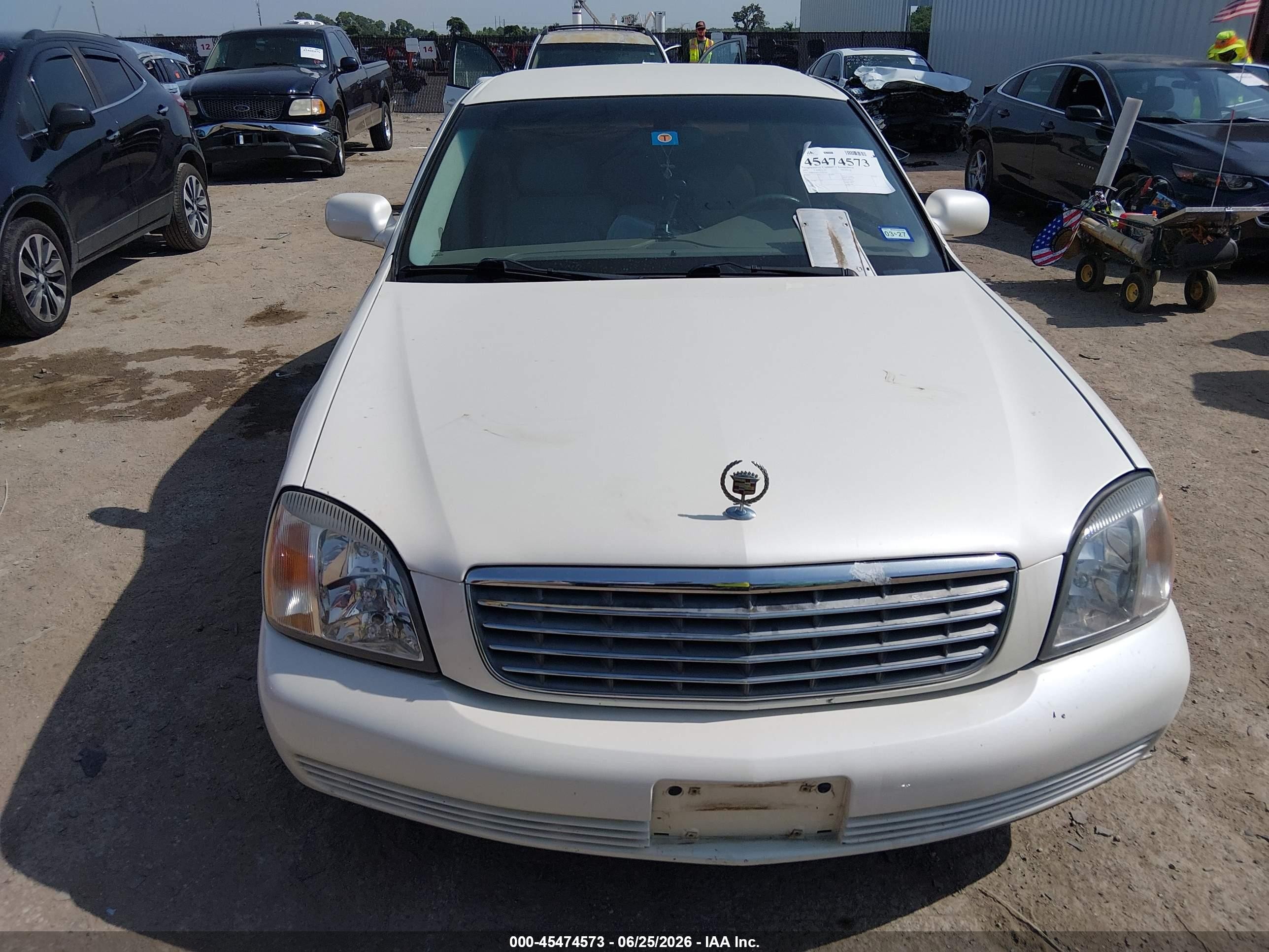 2001 Cadillac Deville Standard W/w20 White vin: 1G6KD54Y71U247393
