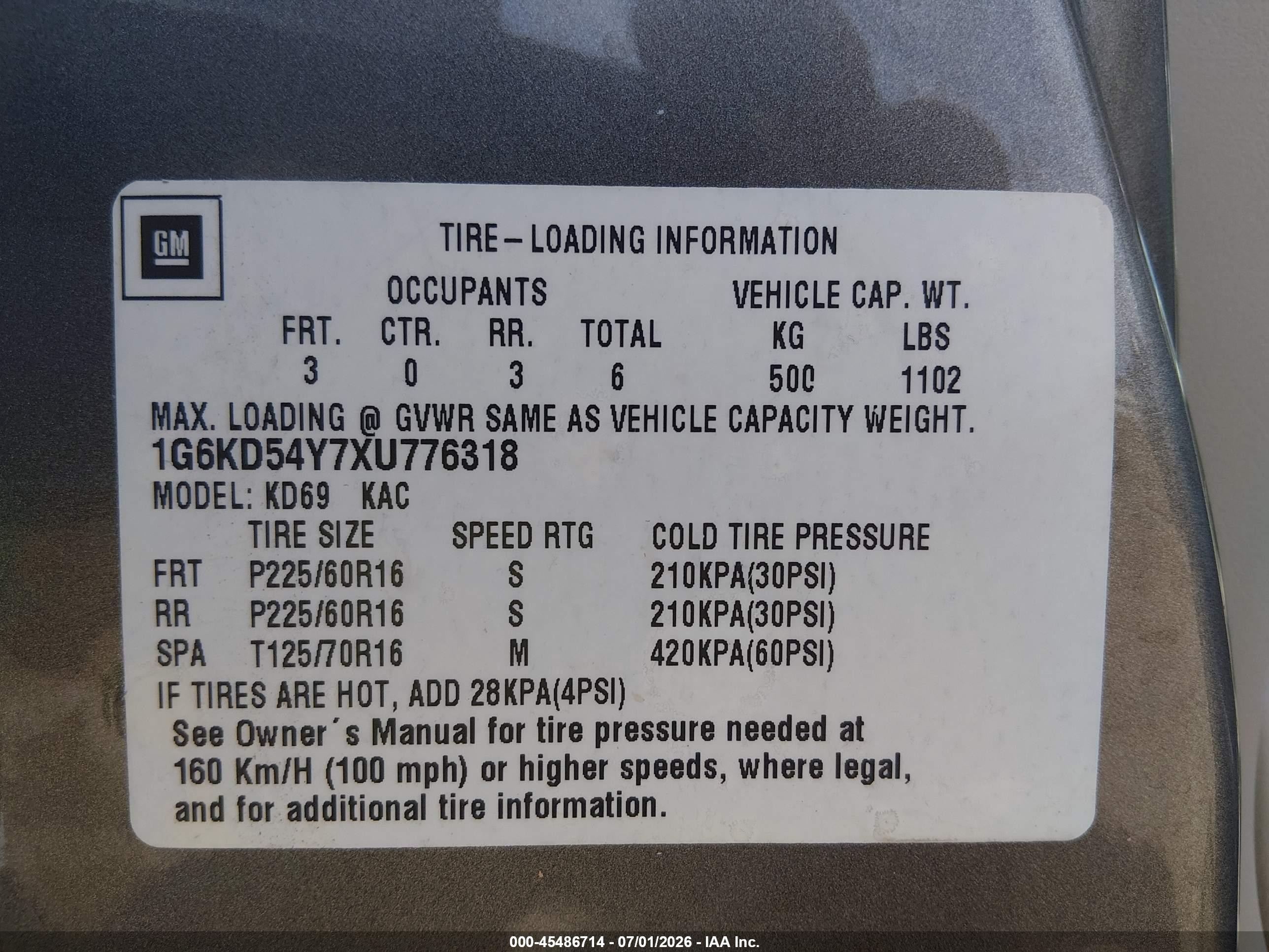 1999 Cadillac Deville Standard Gray vin: 1G6KD54Y7XU776318