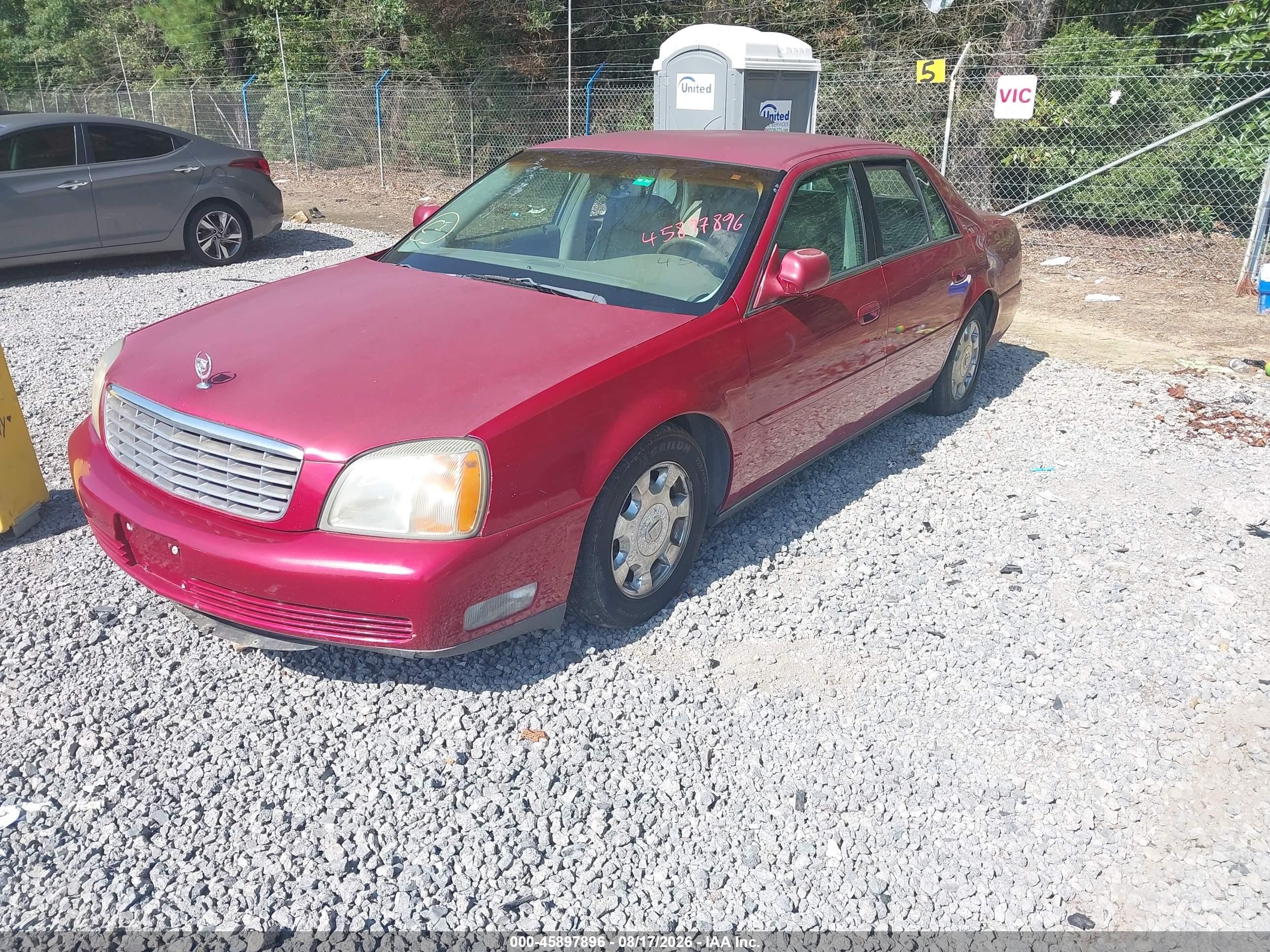 2002 Cadillac Deville   Красный vin: 1G6KD54Y82U219944
