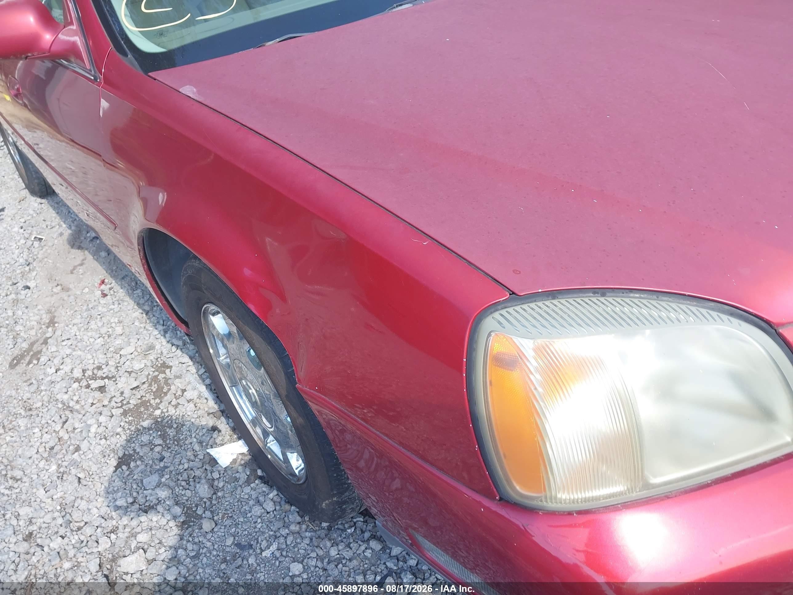2002 Cadillac Deville   Красный vin: 1G6KD54Y82U219944