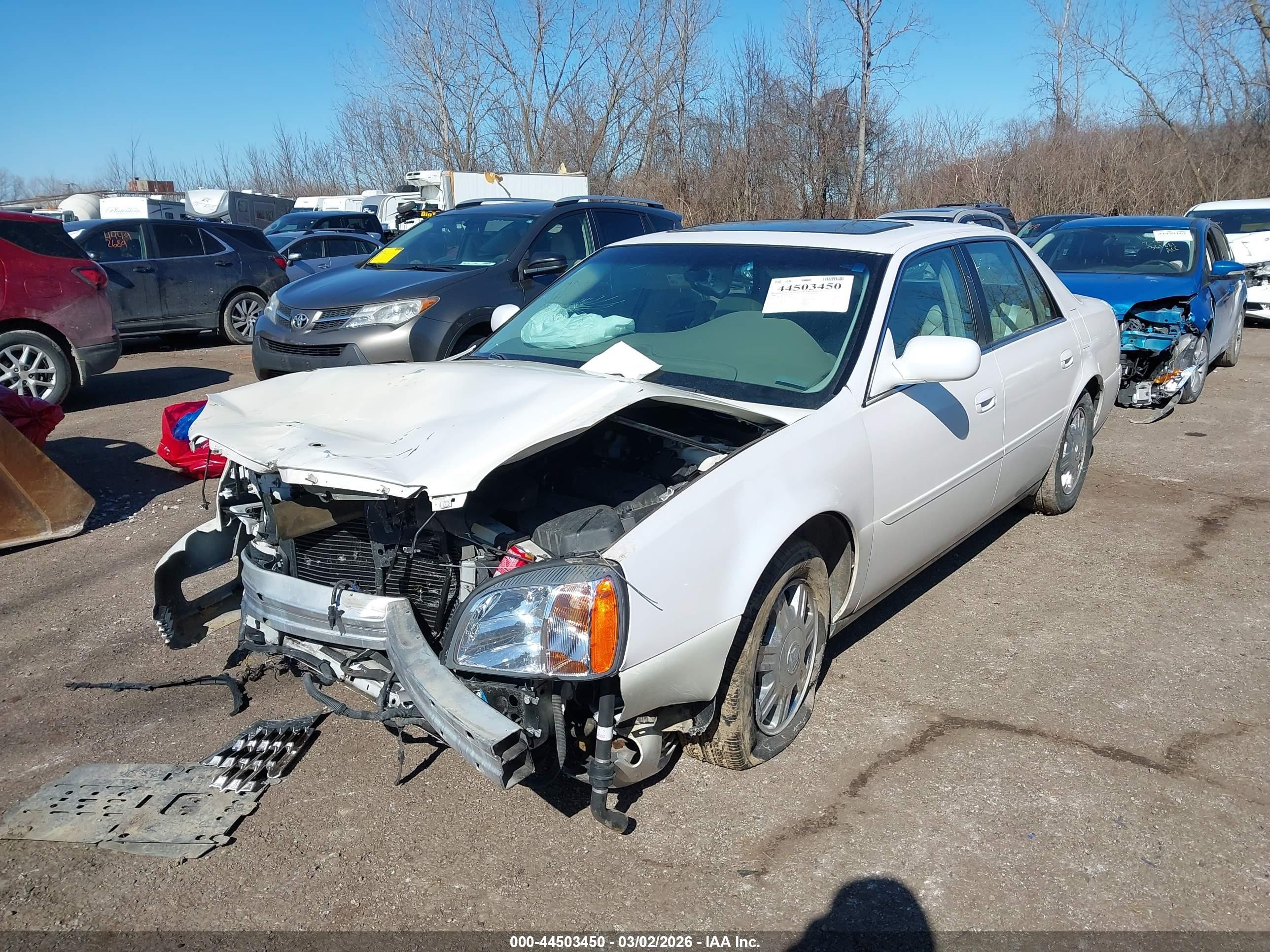 2004 Cadillac Deville Standard White vin: 1G6KD54Y84U234818