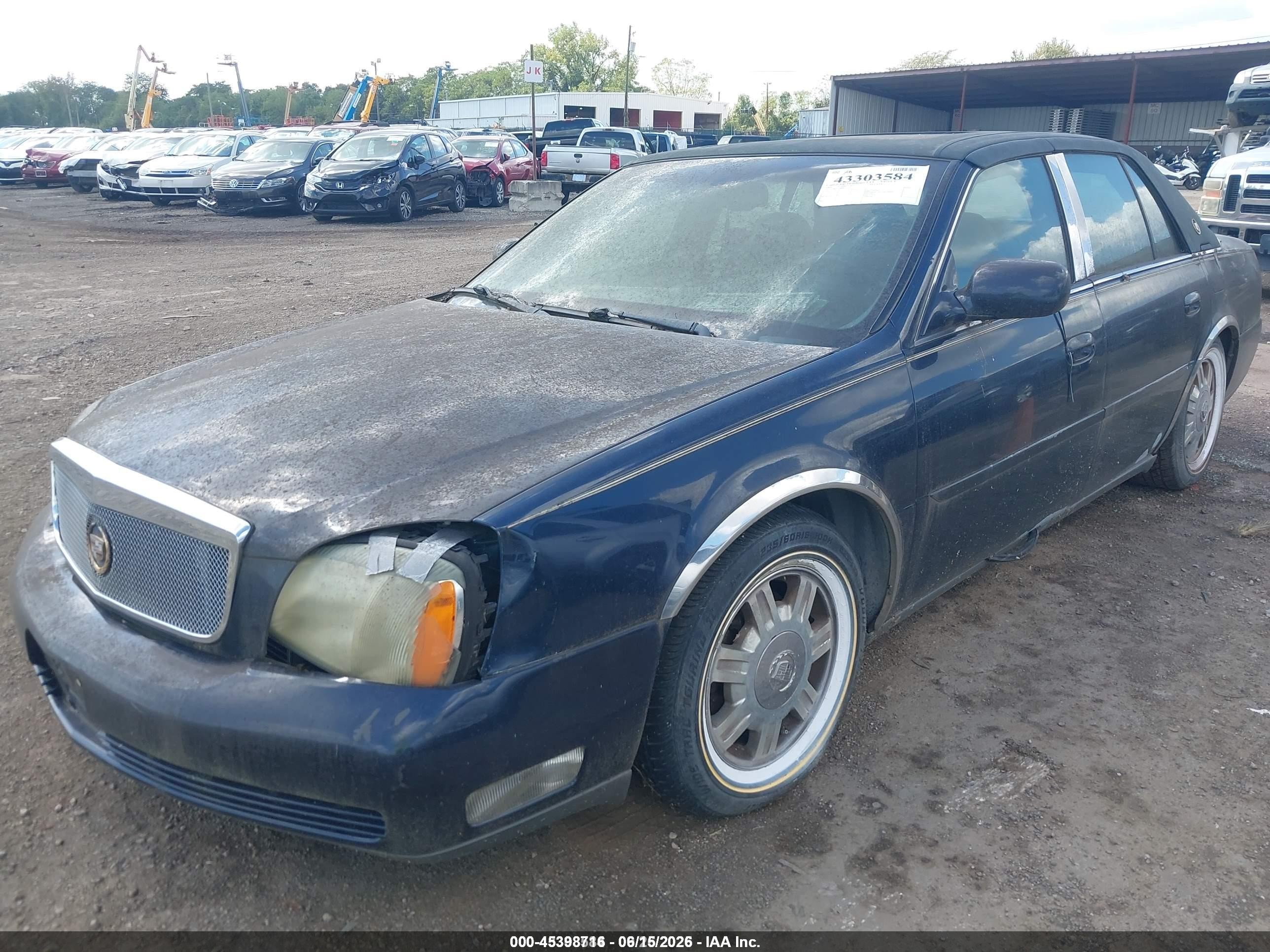 2004 Cadillac Deville Standard Blue vin: 1G6KD54Y84U252476