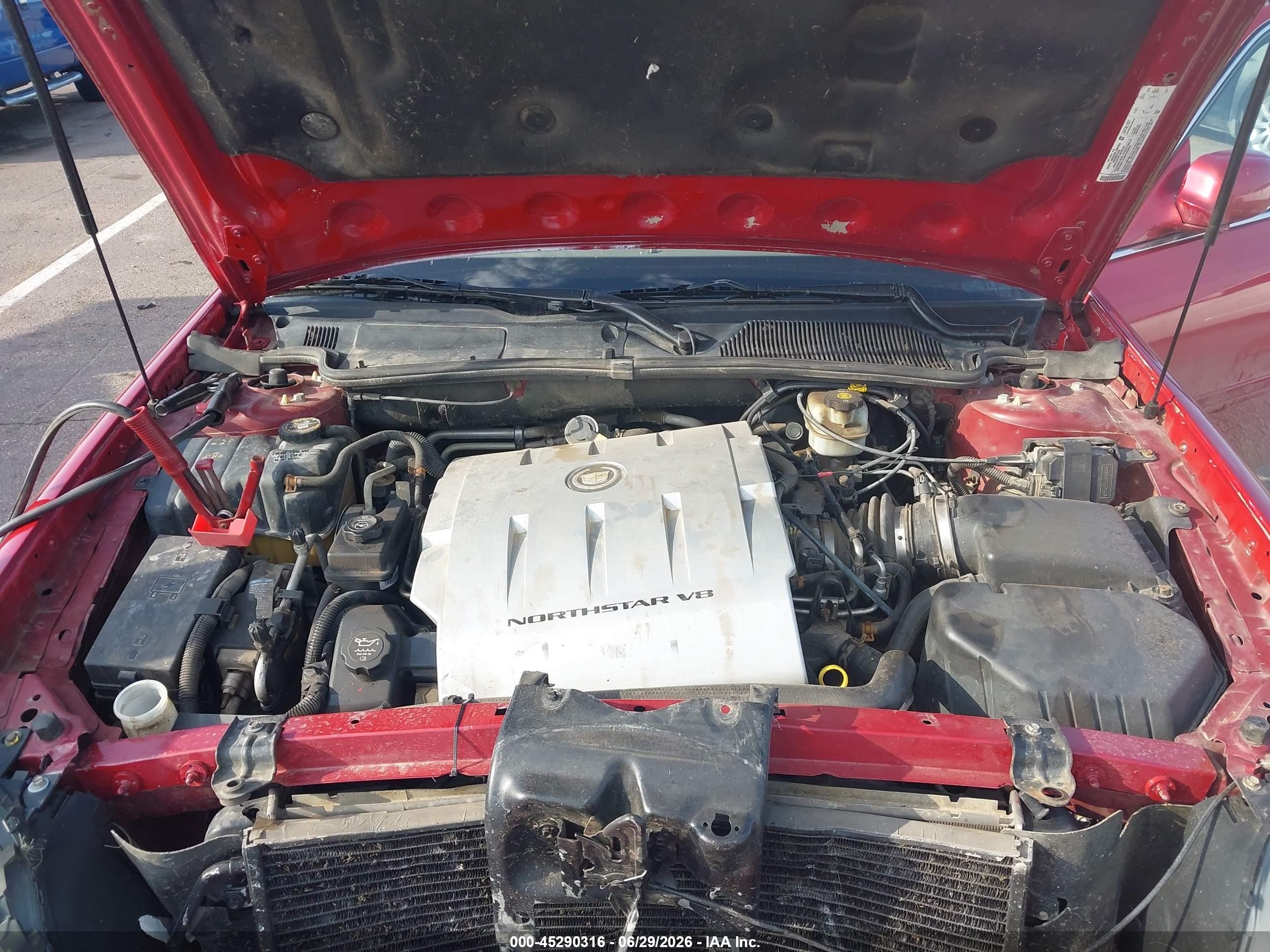 2005 Cadillac Deville Standard Red vin: 1G6KD54Y85U139712