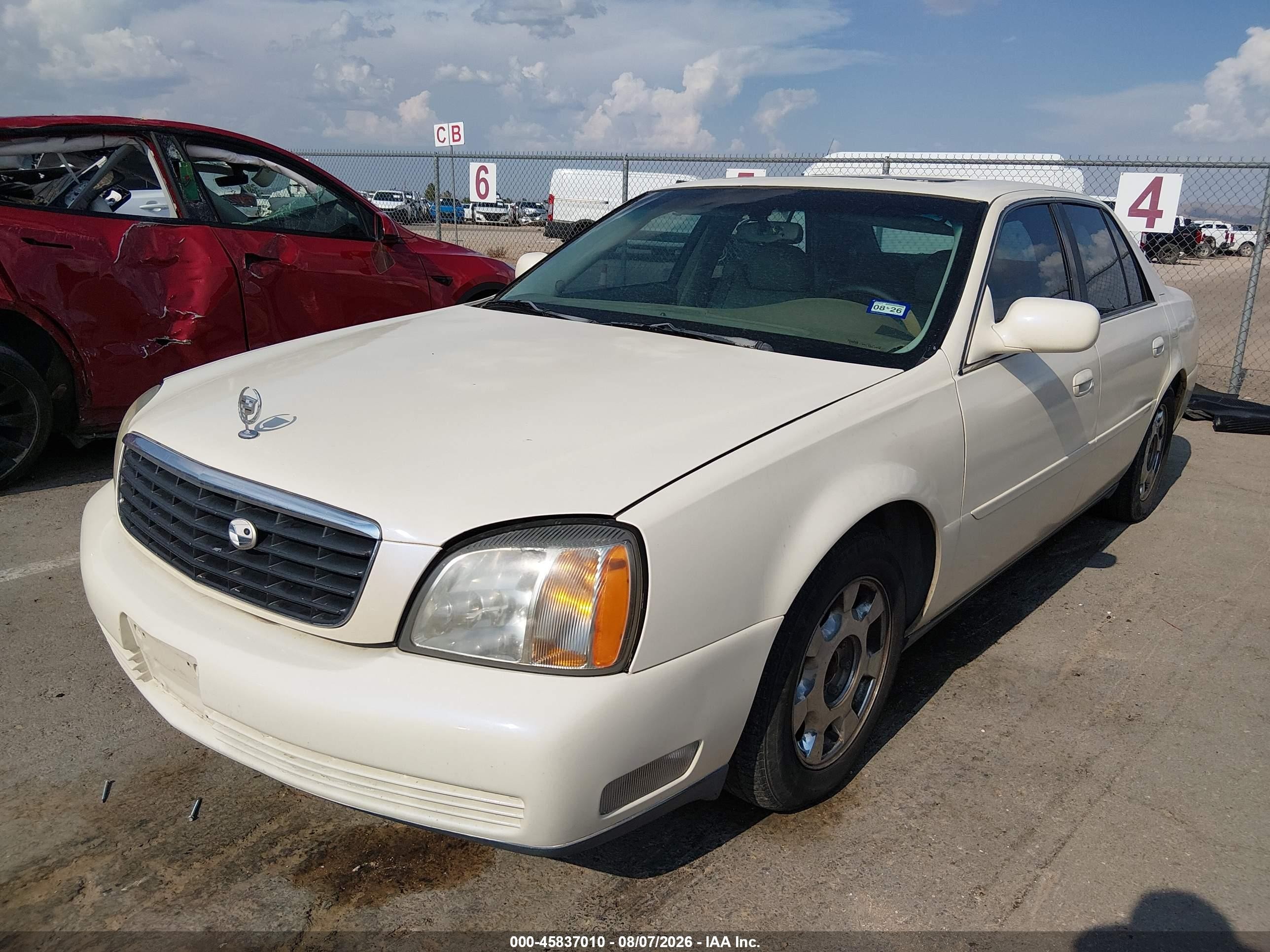 2002 Cadillac Deville   White vin: 1G6KD54Y92U215272