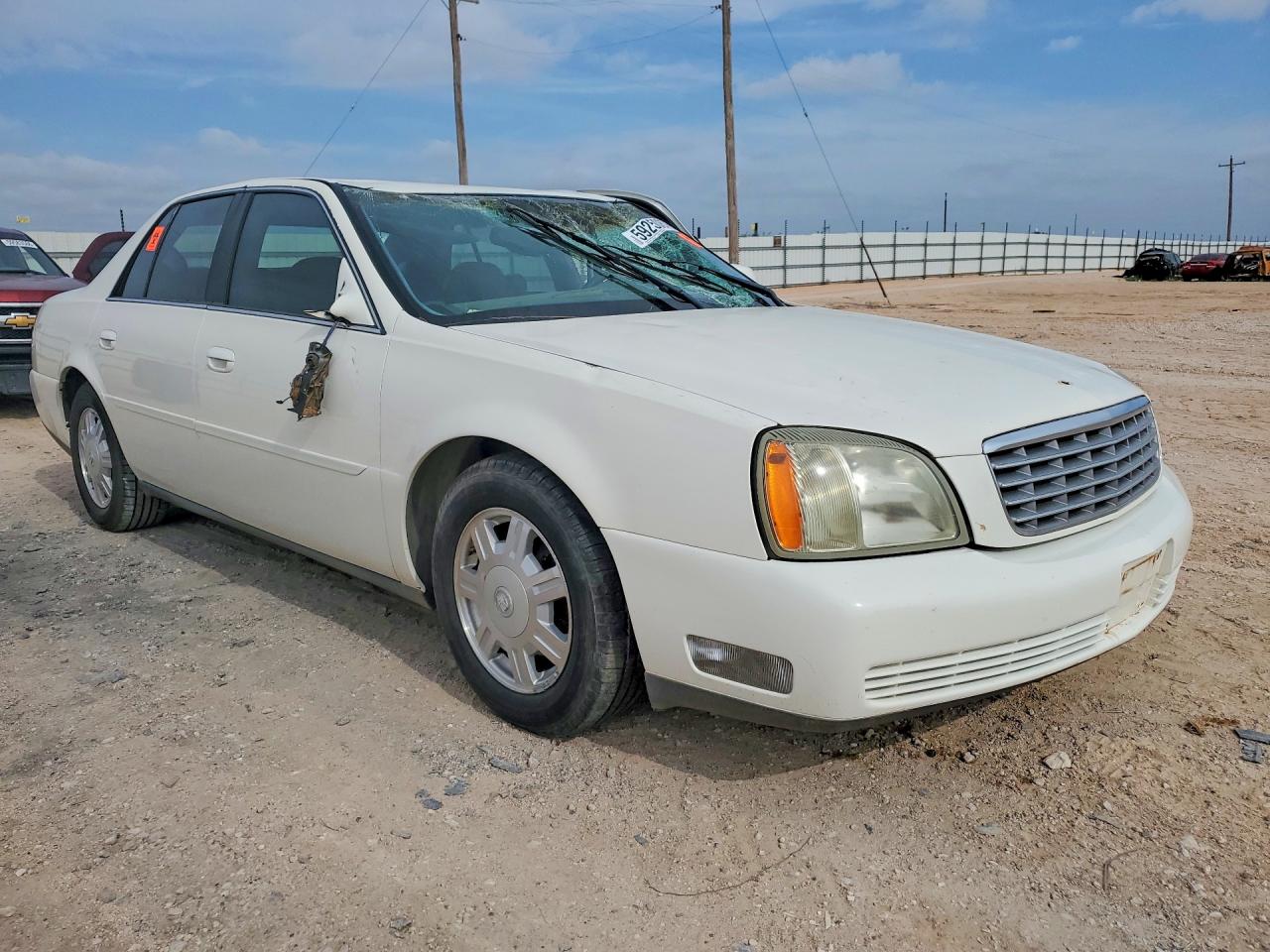 2004 Cadillac Deville White vin: 1G6KD54Y94U101503