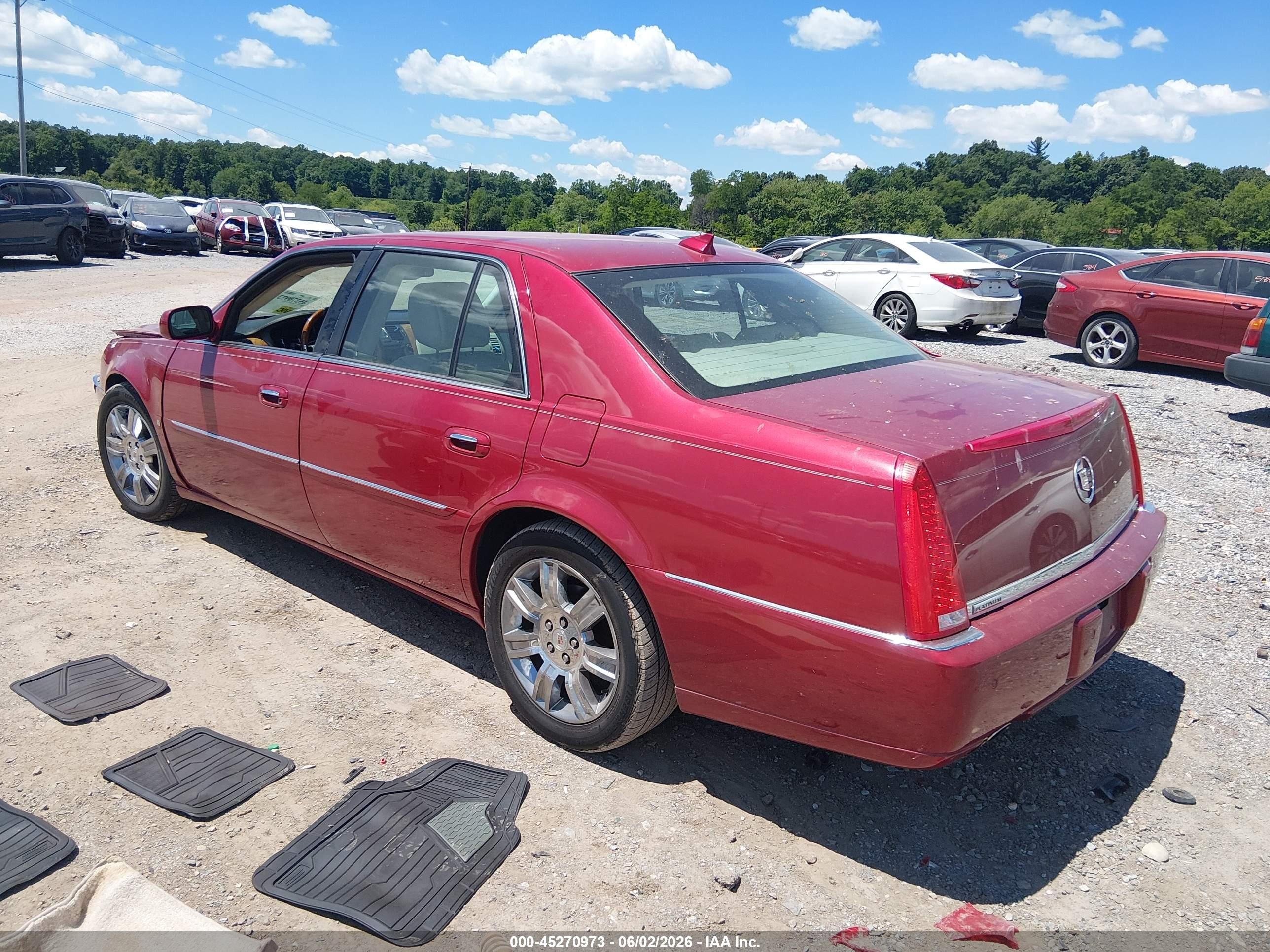 2009 Cadillac Dts 1se Red vin: 1G6KD57909U143716