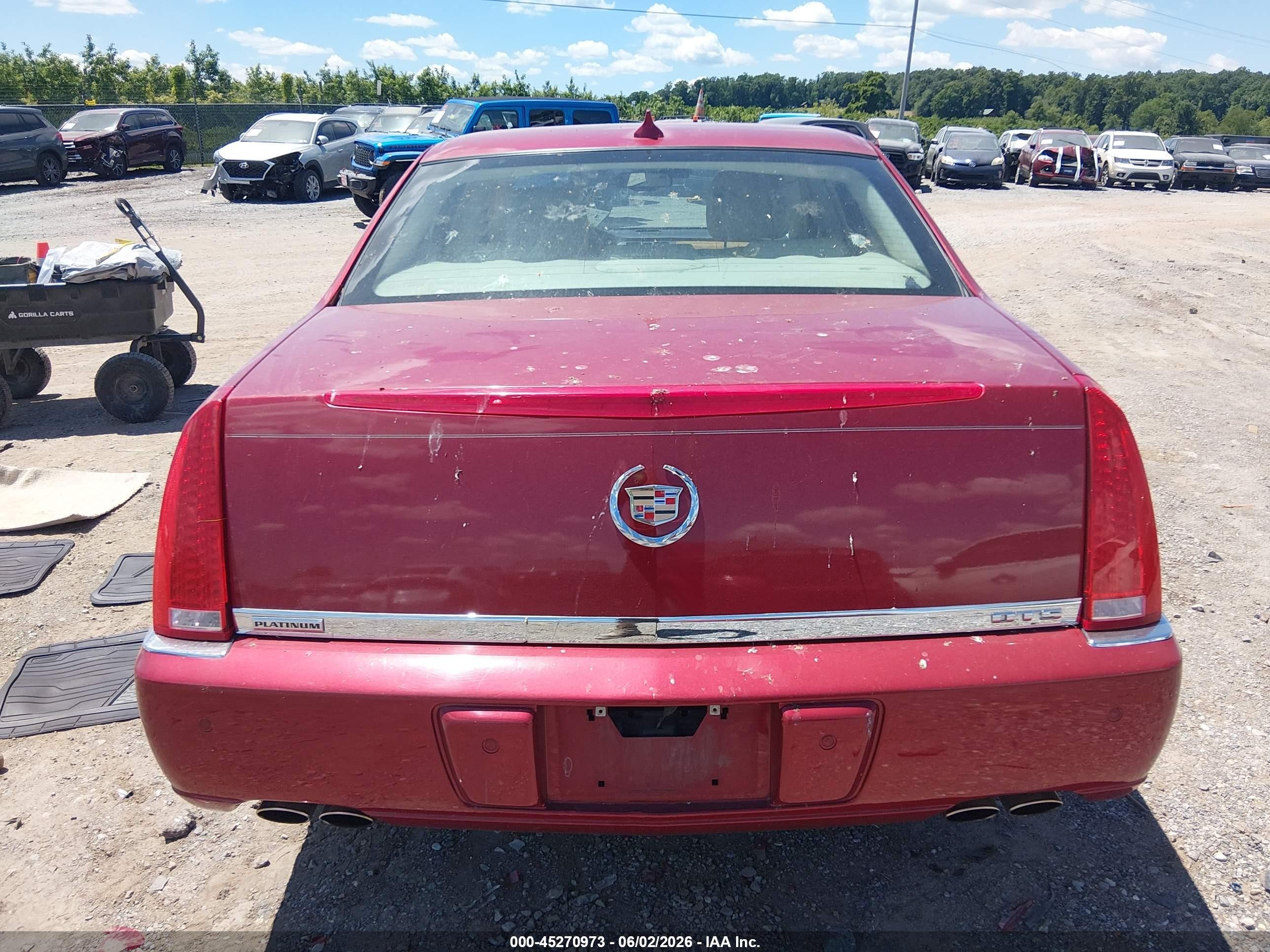 2009 Cadillac Dts 1se Red vin: 1G6KD57909U143716
