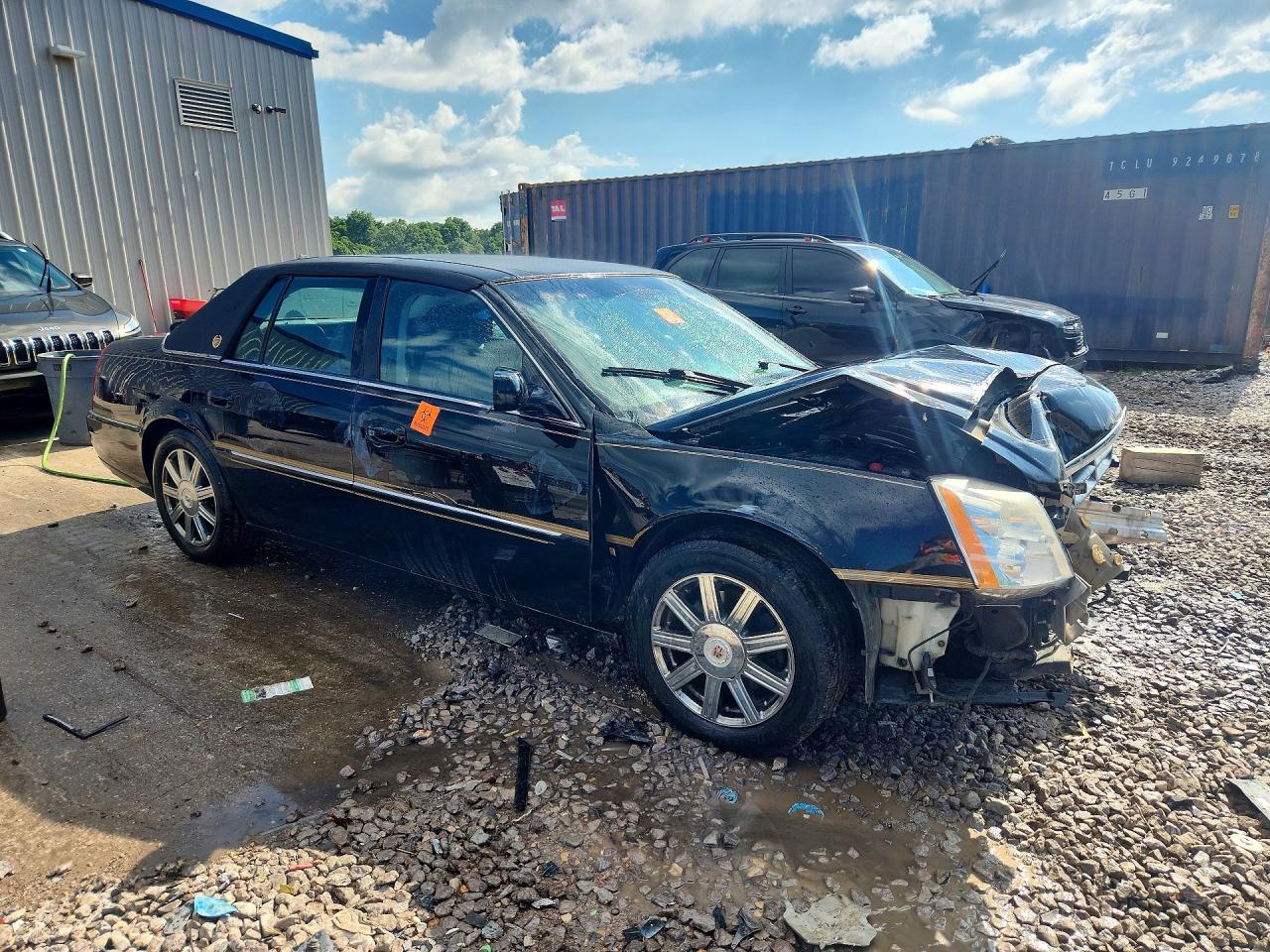 2008 Cadillac Dts Черный vin: 1G6KD57Y08U100175