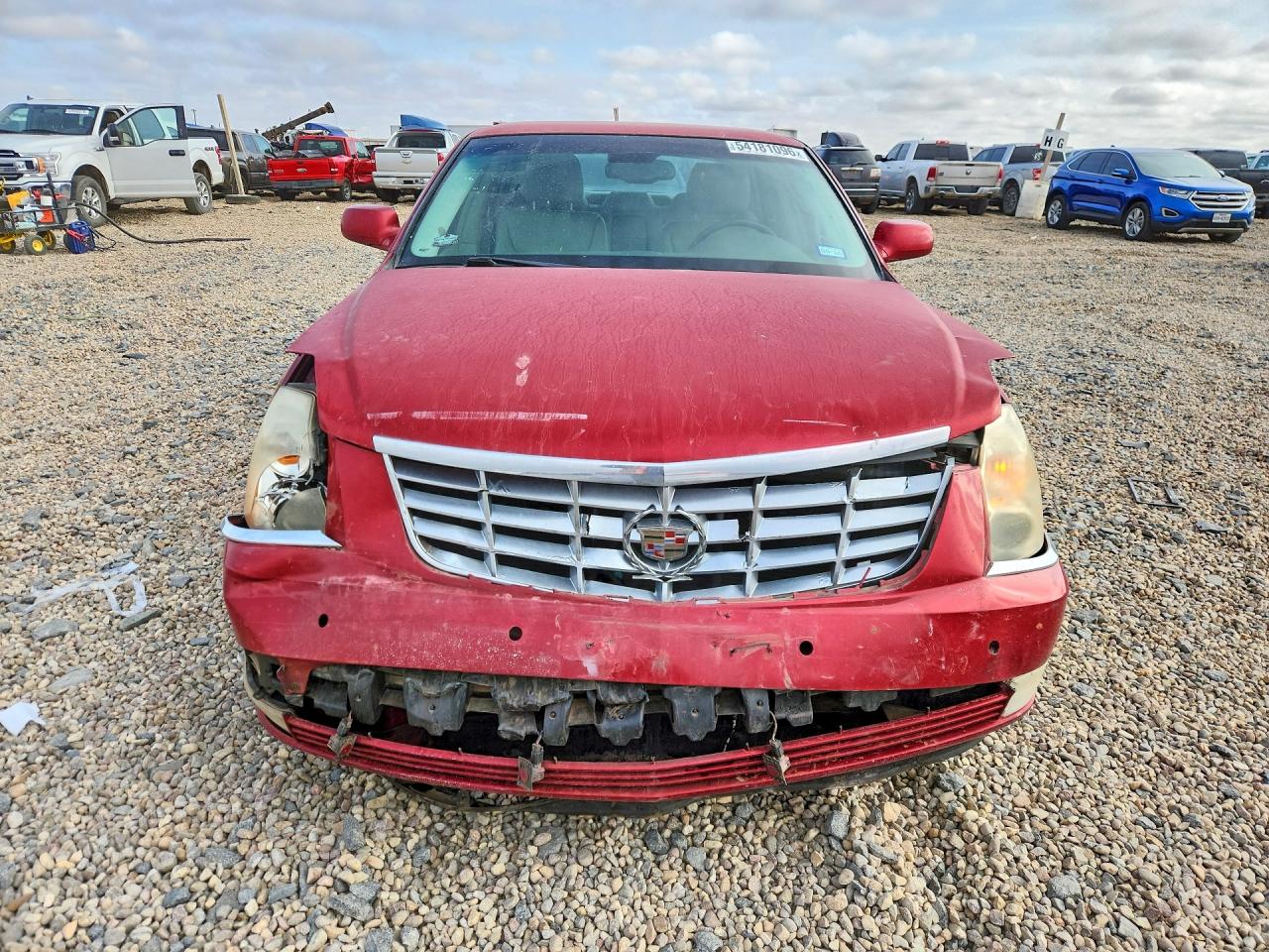 2008 Cadillac Dts Red vin: 1G6KD57Y08U104369
