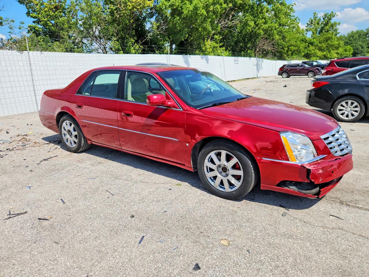 2008 Cadillac Dts Red vin: 1G6KD57Y08U165902