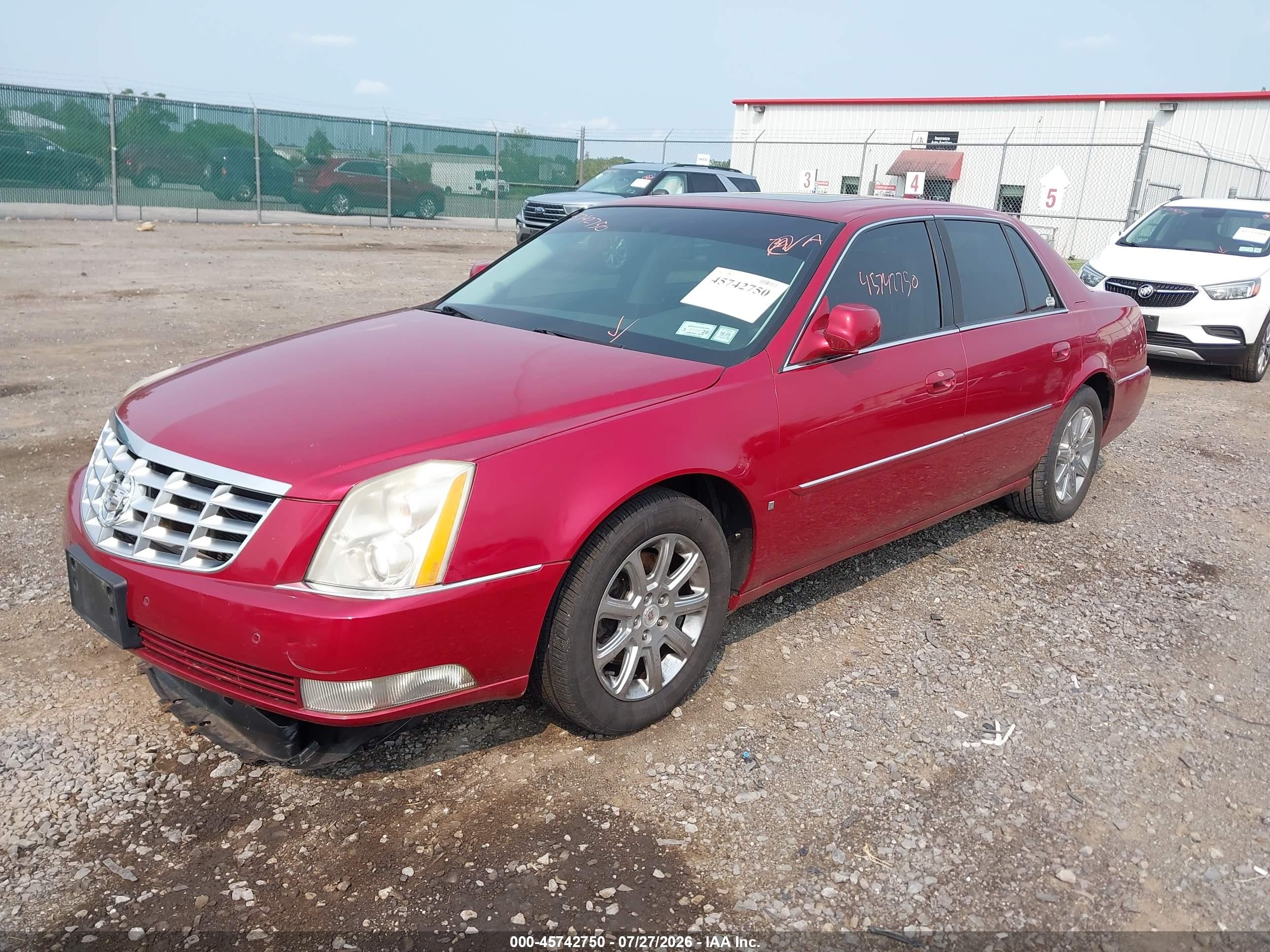 2009 Cadillac Dts 1sc Red vin: 1G6KD57Y19U143683