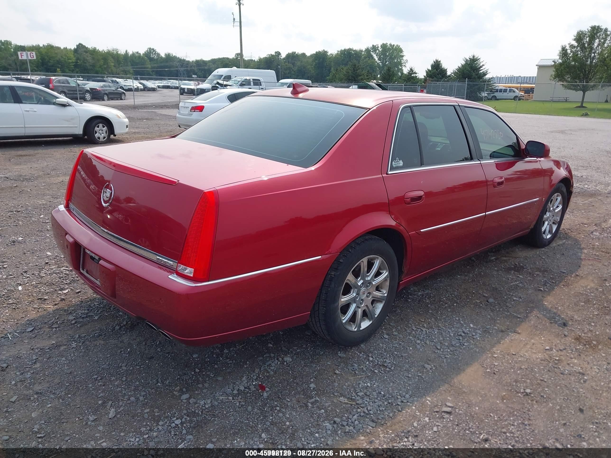 2009 Cadillac Dts 1sc Red vin: 1G6KD57Y19U143683