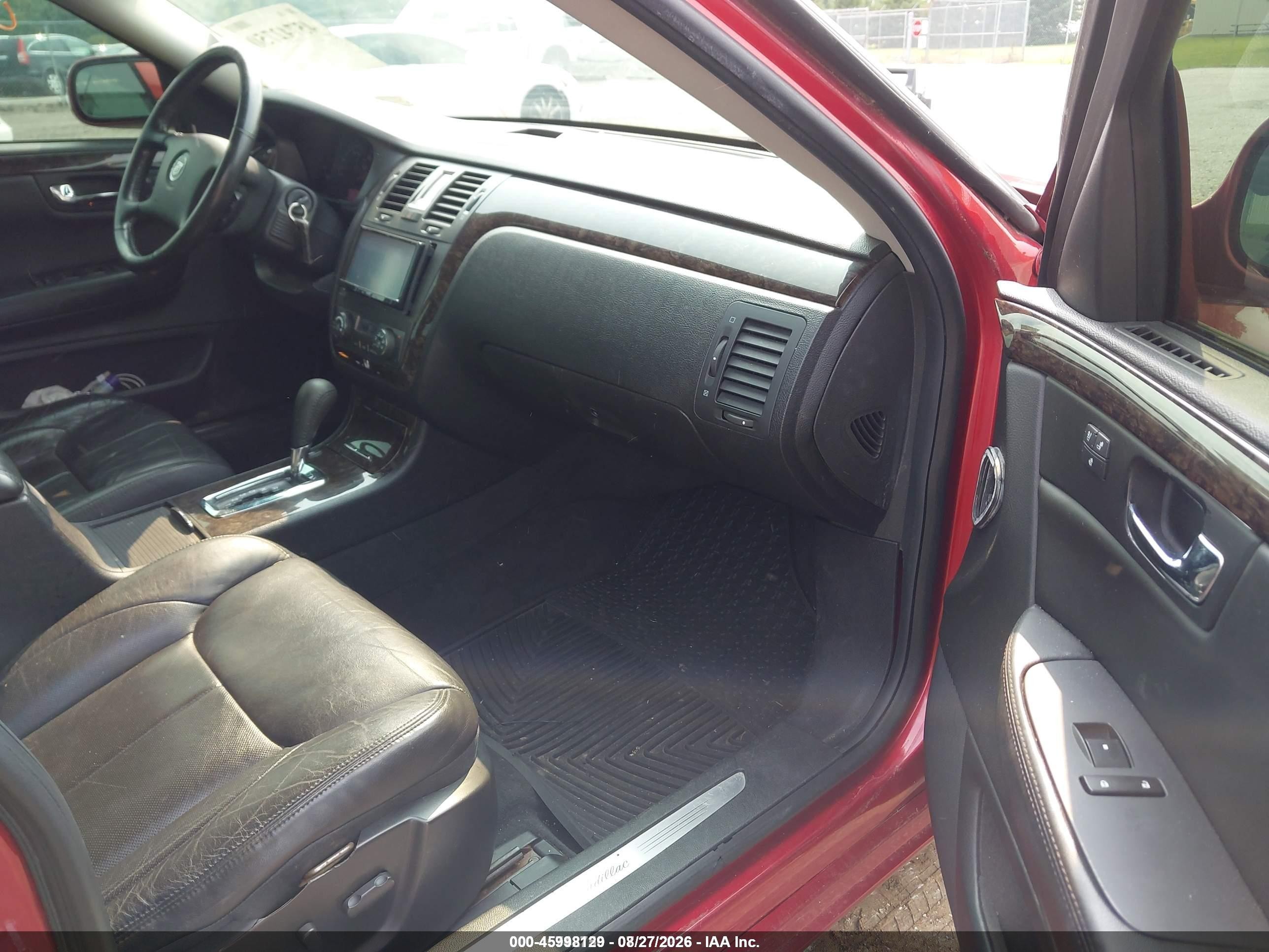 2009 Cadillac Dts 1sc Red vin: 1G6KD57Y19U143683
