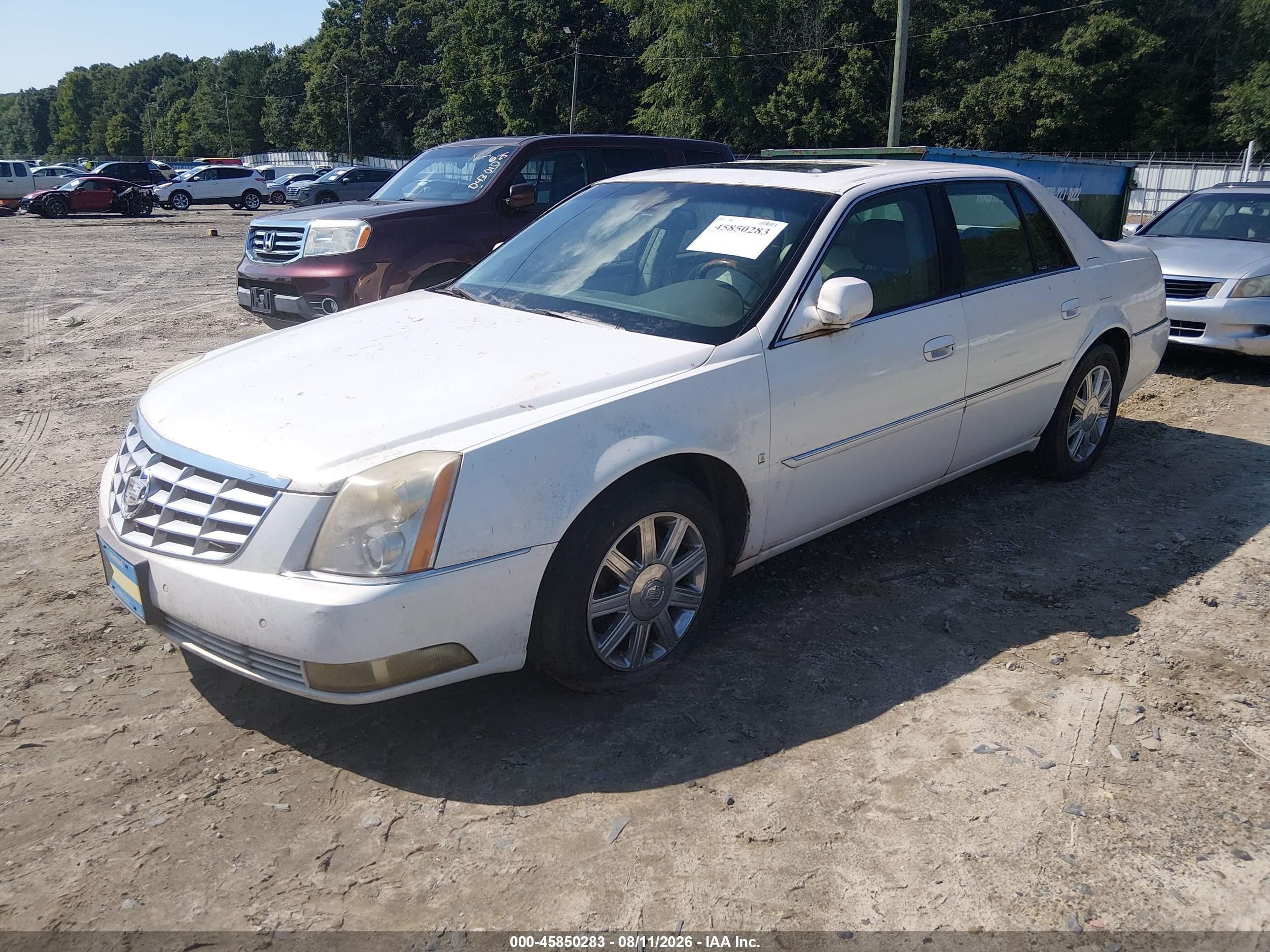 2006 Cadillac Dts 1sb White vin: 1G6KD57Y26U118156