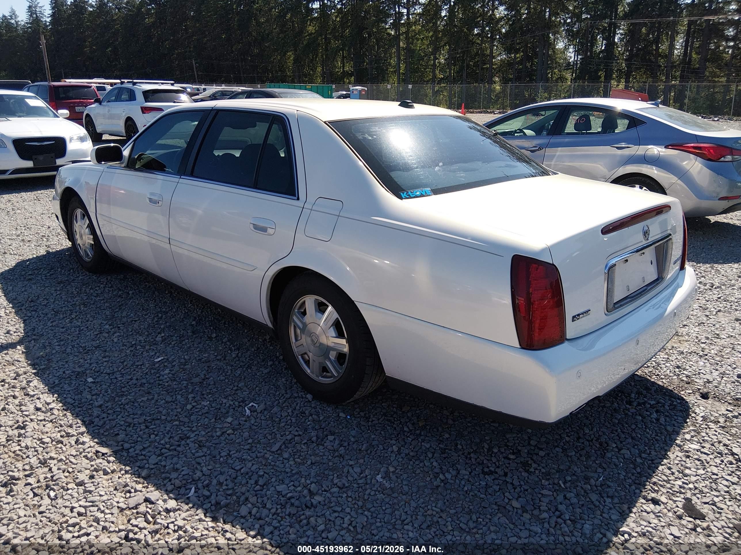 2004 Cadillac Deville Standard White vin: 1G6KD57Y34U255541