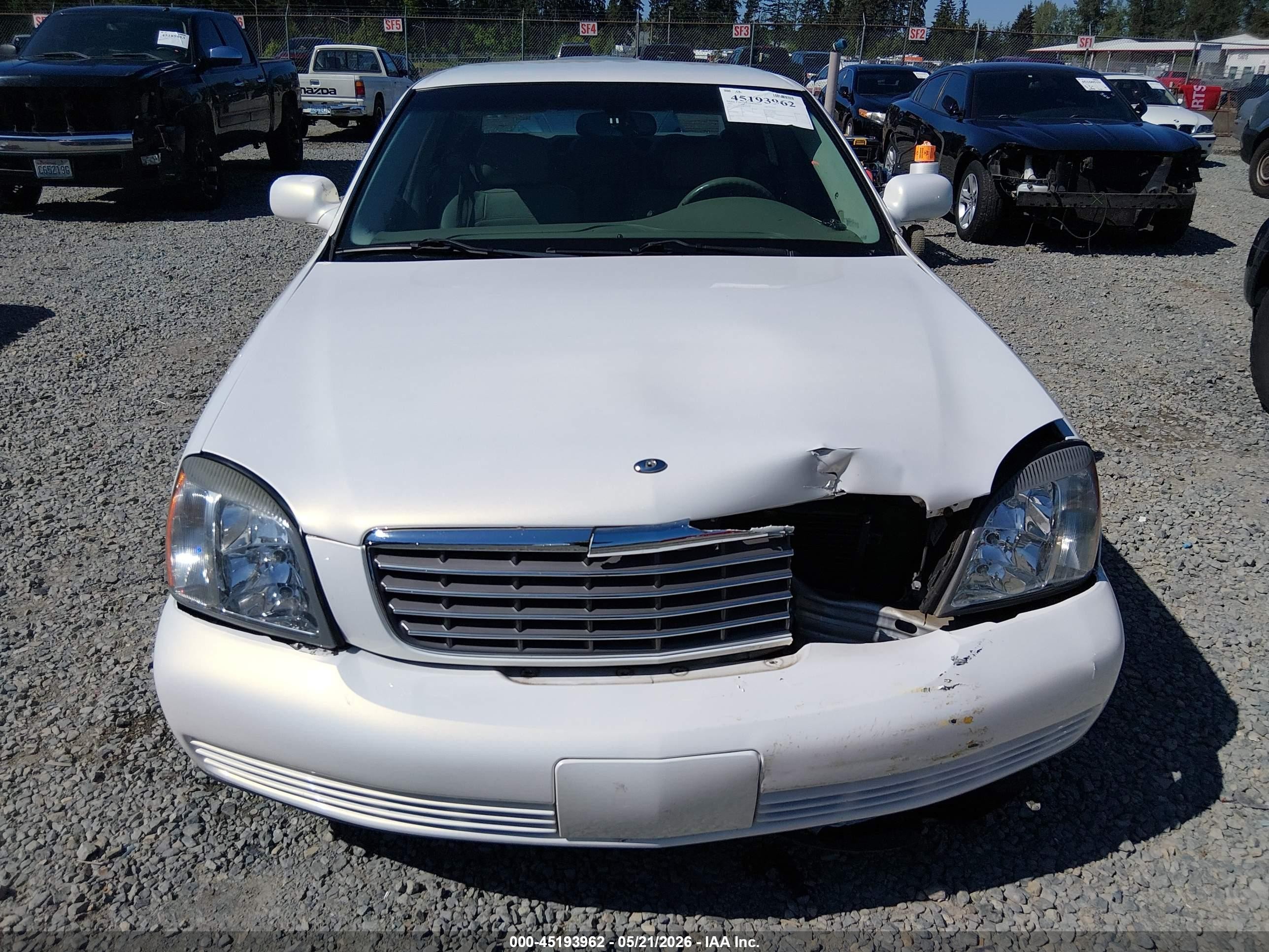 2004 Cadillac Deville Standard White vin: 1G6KD57Y34U255541