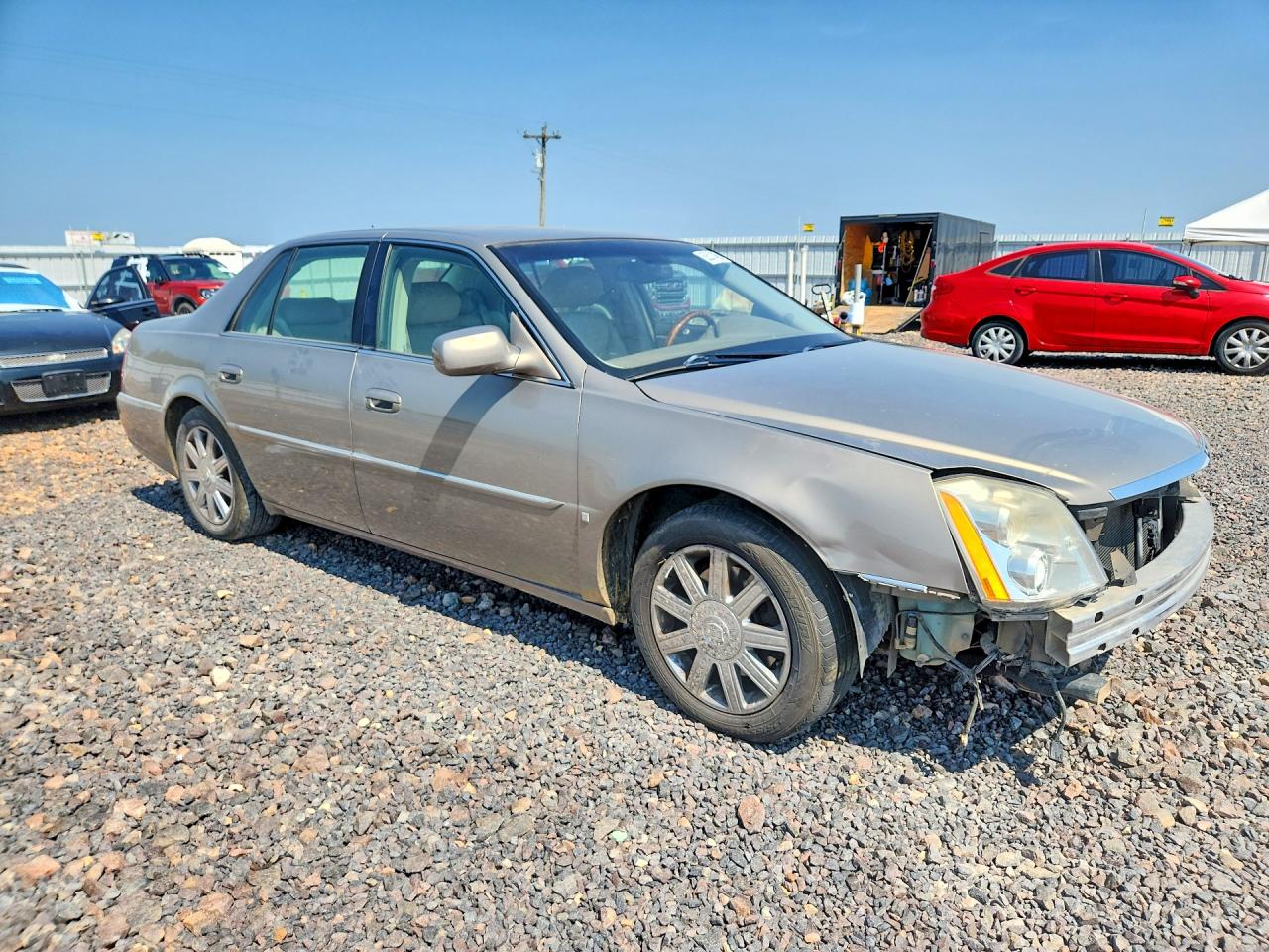 2006 Cadillac Dts Tan vin: 1G6KD57Y36U147391