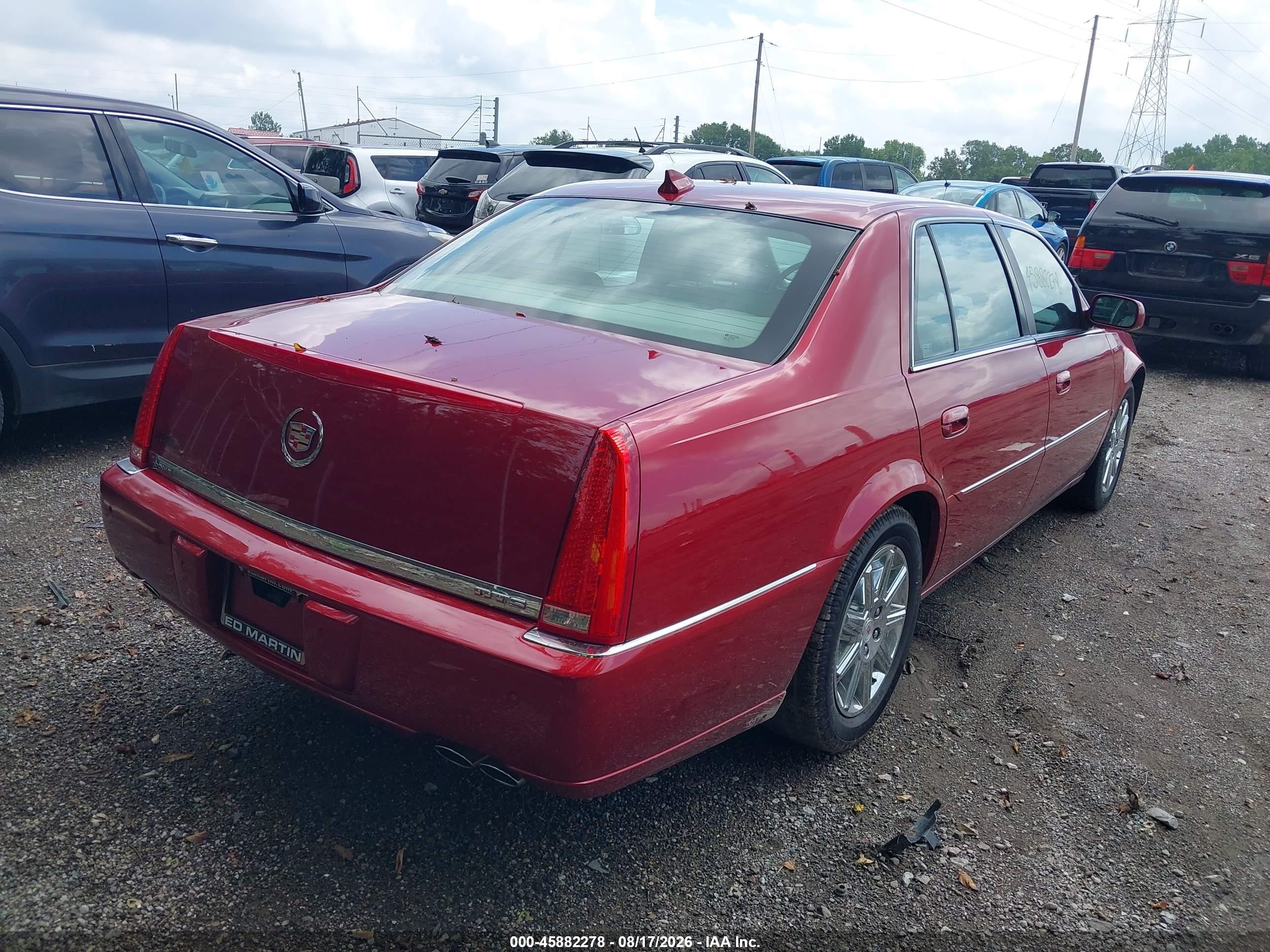 2009 Cadillac Dts 1sd Red vin: 1G6KD57Y39U136296