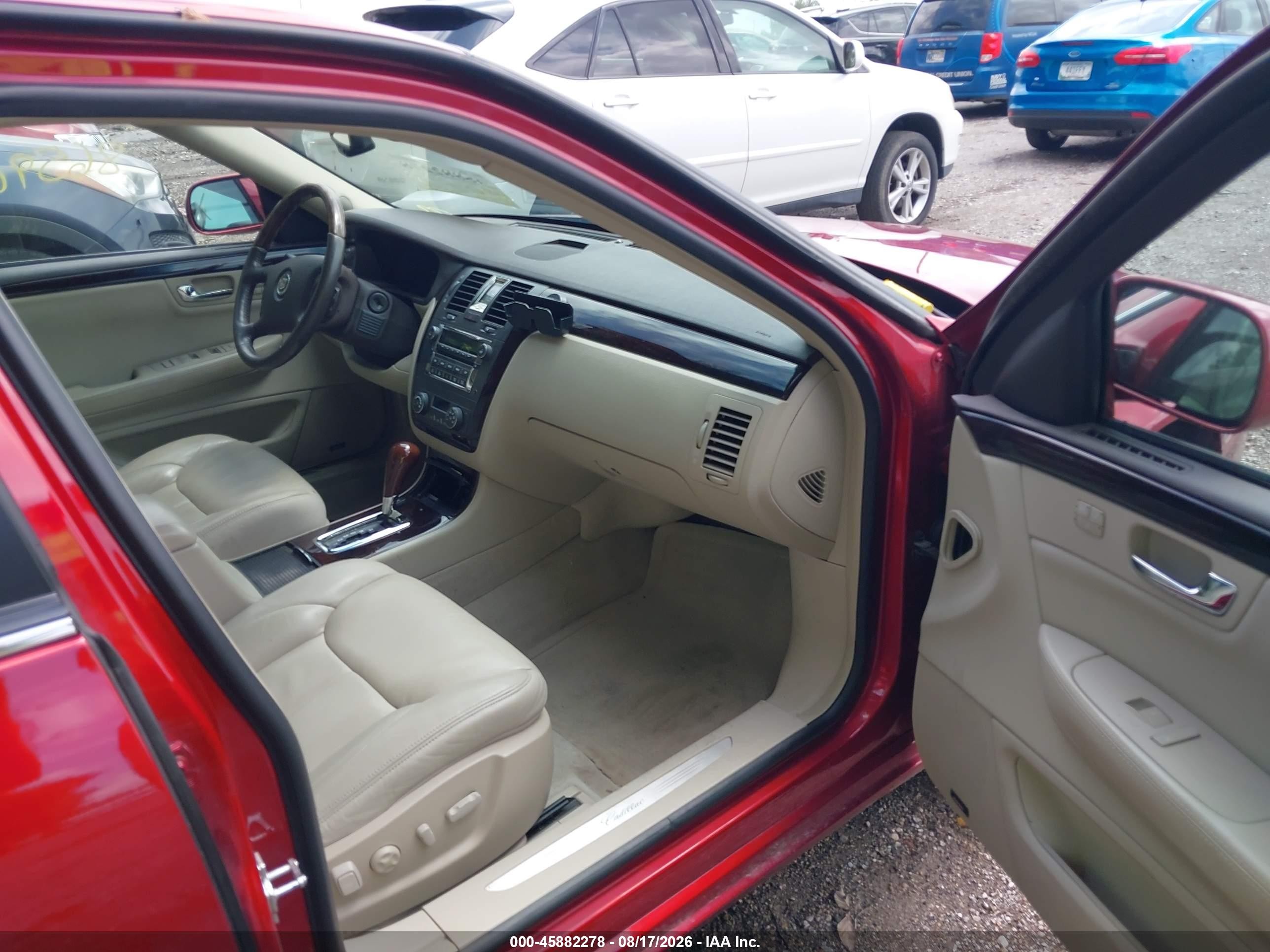 2009 Cadillac Dts 1sd Red vin: 1G6KD57Y39U136296