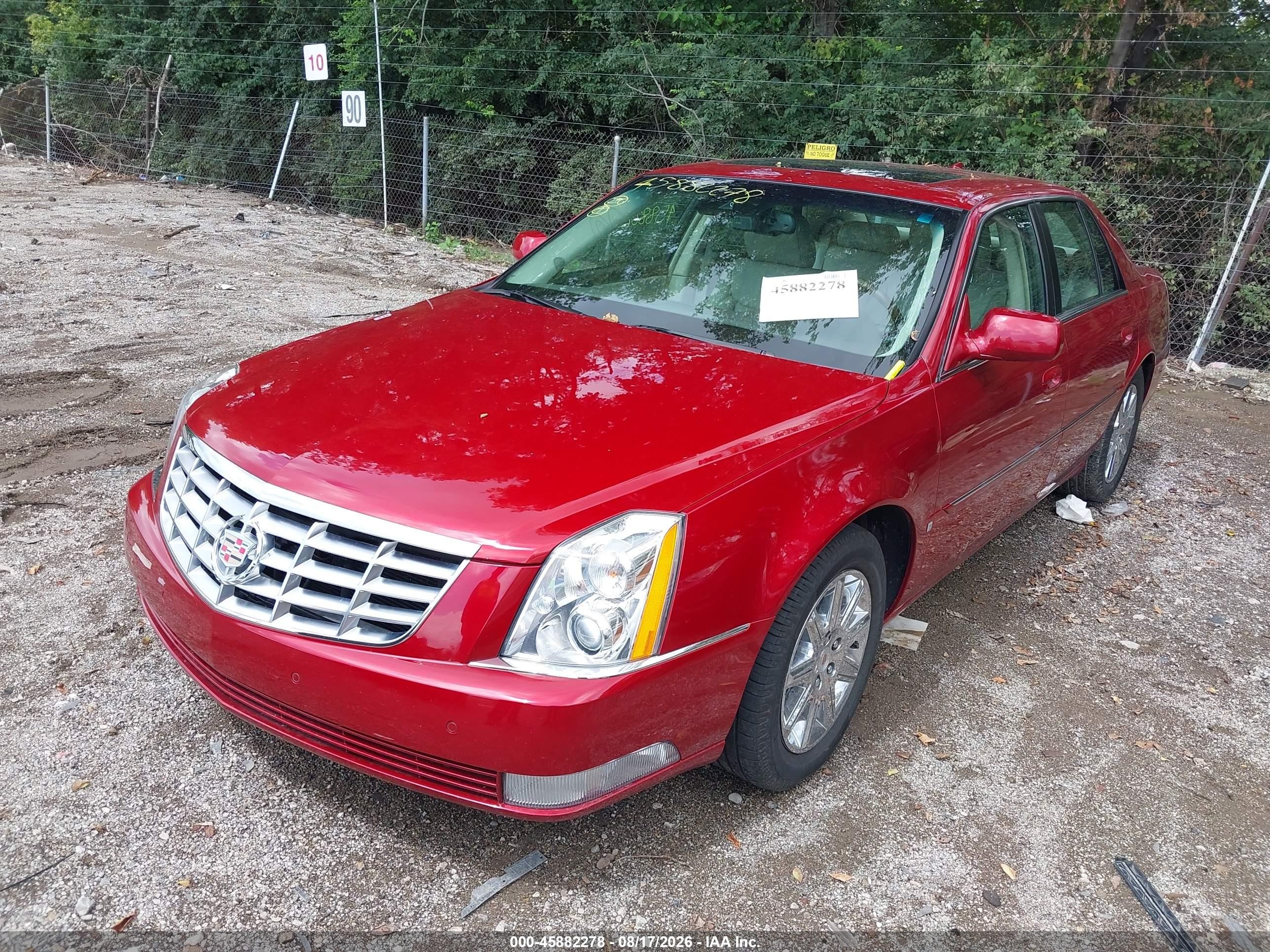 2009 Cadillac Dts 1sd Red vin: 1G6KD57Y39U136296
