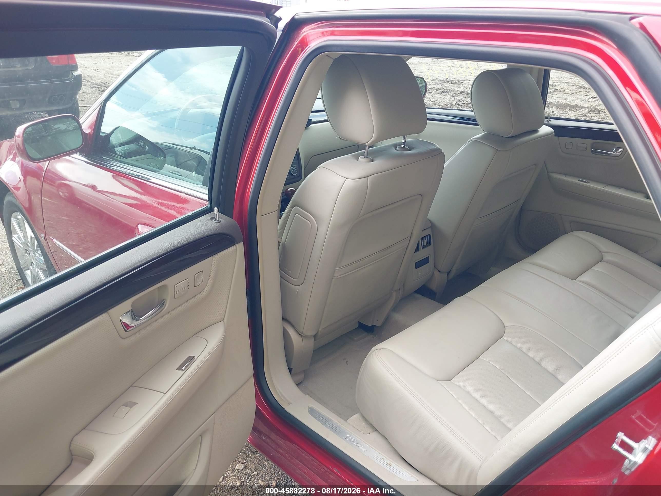2009 Cadillac Dts 1sd Red vin: 1G6KD57Y39U136296