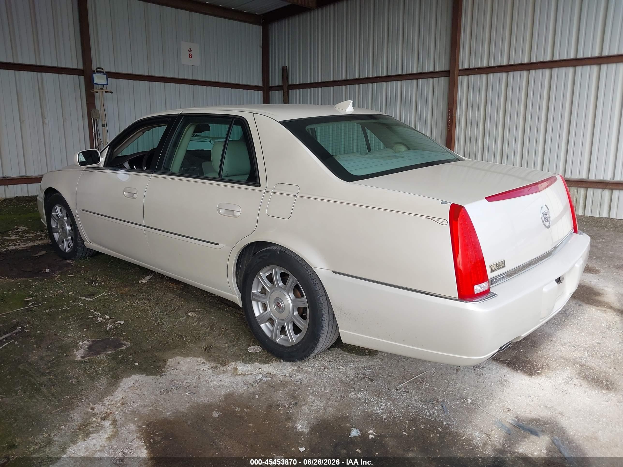 2009 Cadillac Dts 1sa Cream vin: 1G6KD57Y59U122223
