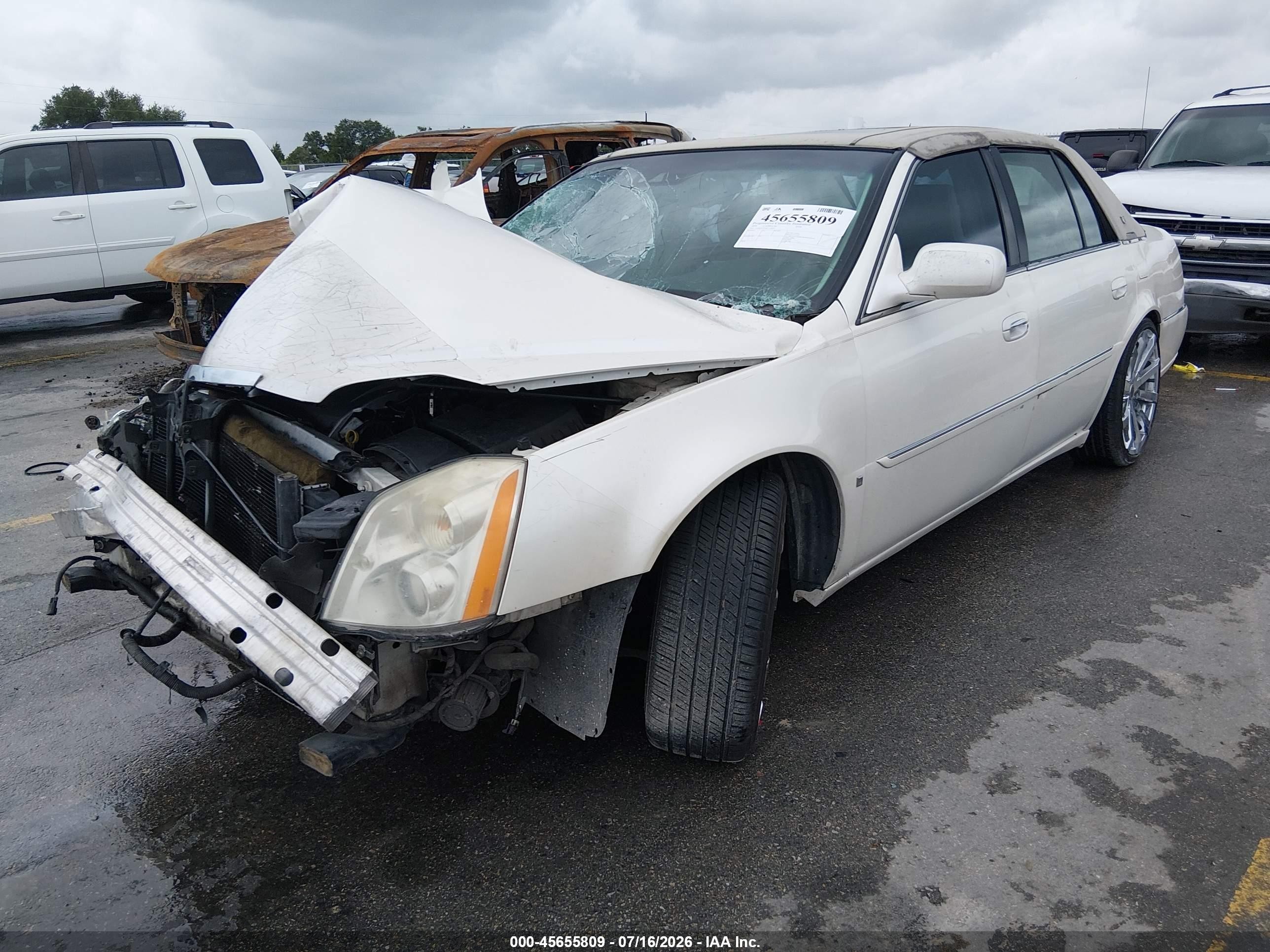 2009 Cadillac Dts 1sd White vin: 1G6KD57Y59U139975