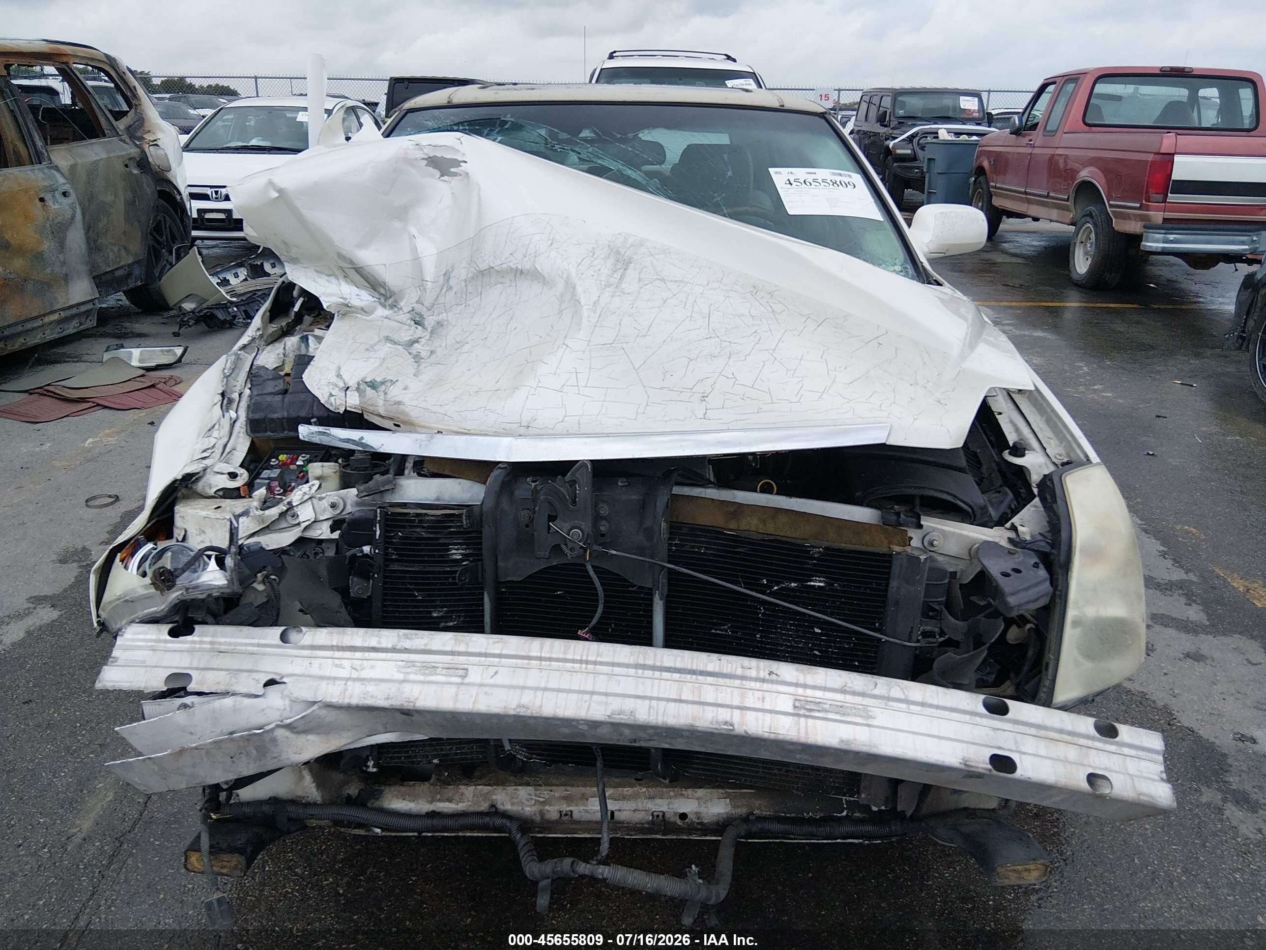 2009 Cadillac Dts 1sd White vin: 1G6KD57Y59U139975