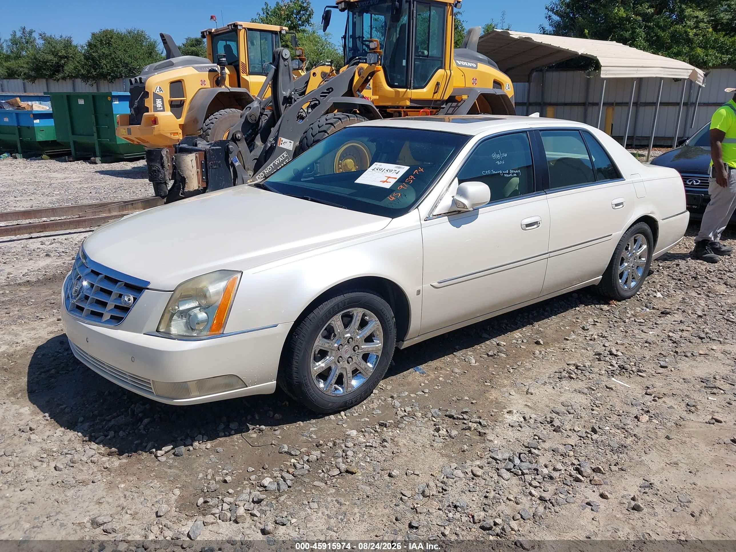 2009 Cadillac Dts 1sb White vin: 1G6KD57Y89U136343
