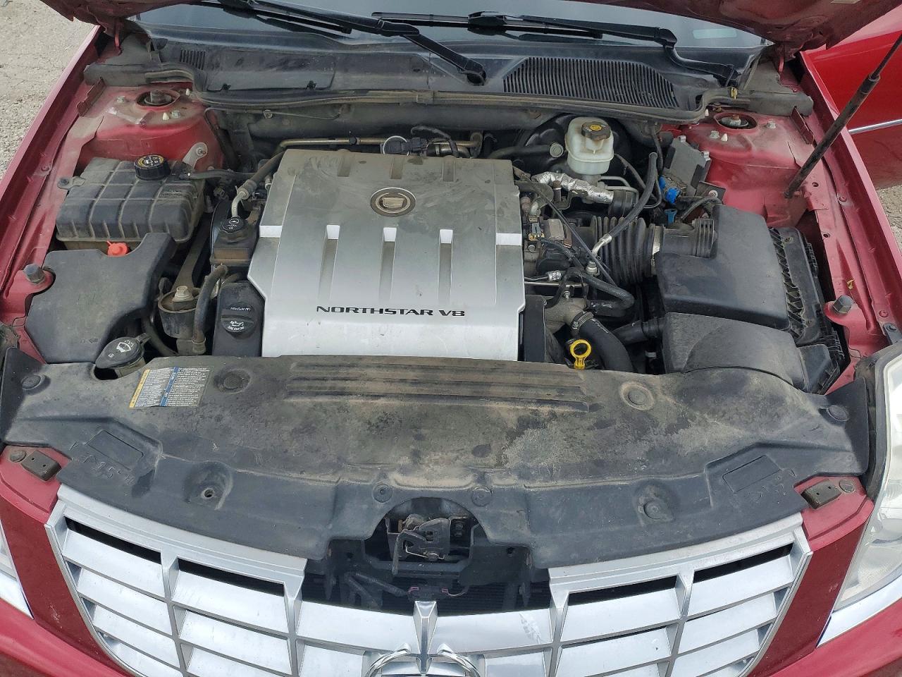 2008 Cadillac Dts Red vin: 1G6KD57YX8U155362