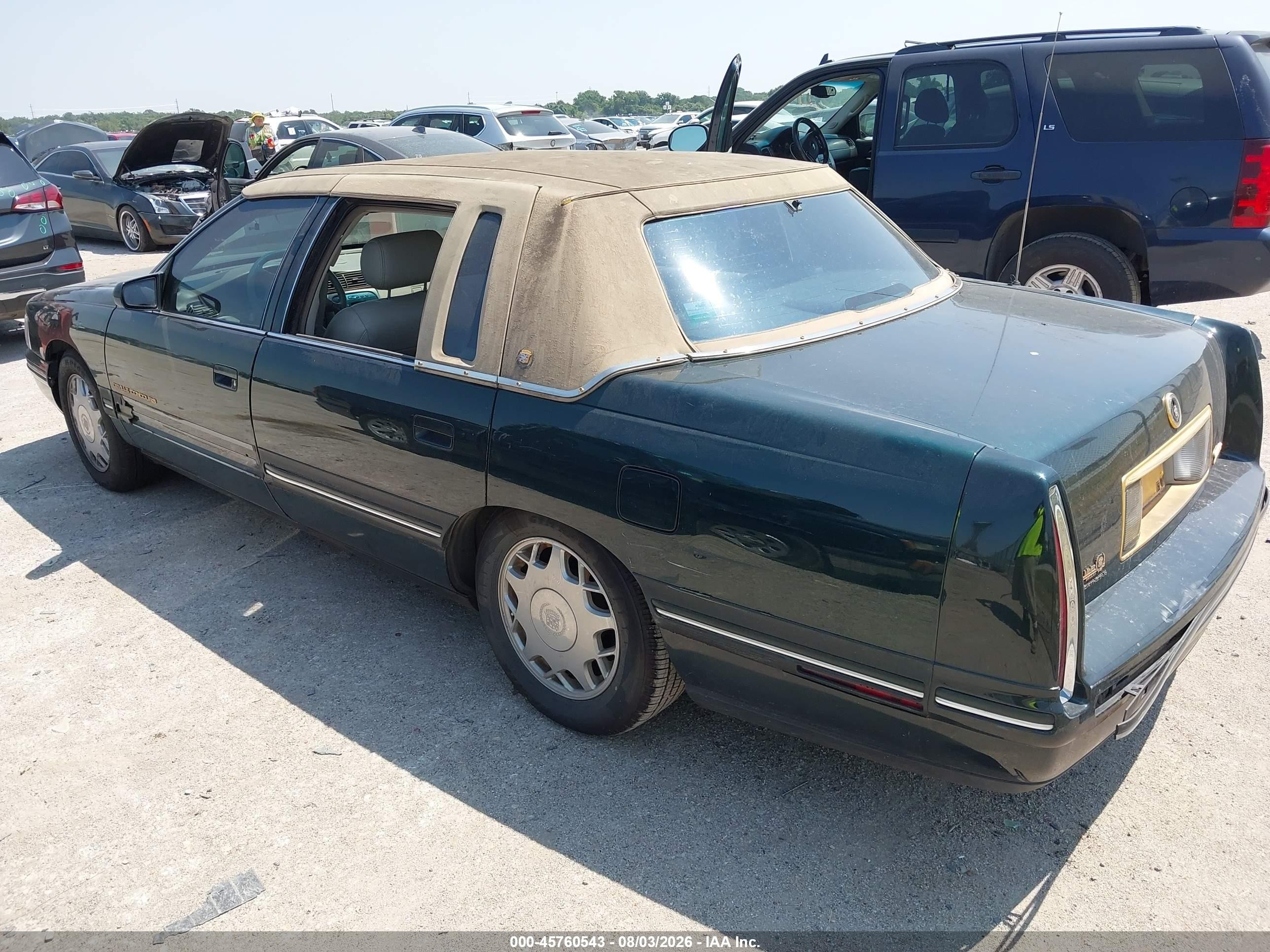 1997 Cadillac Deville Concours Green vin: 1G6KF5294VU222317