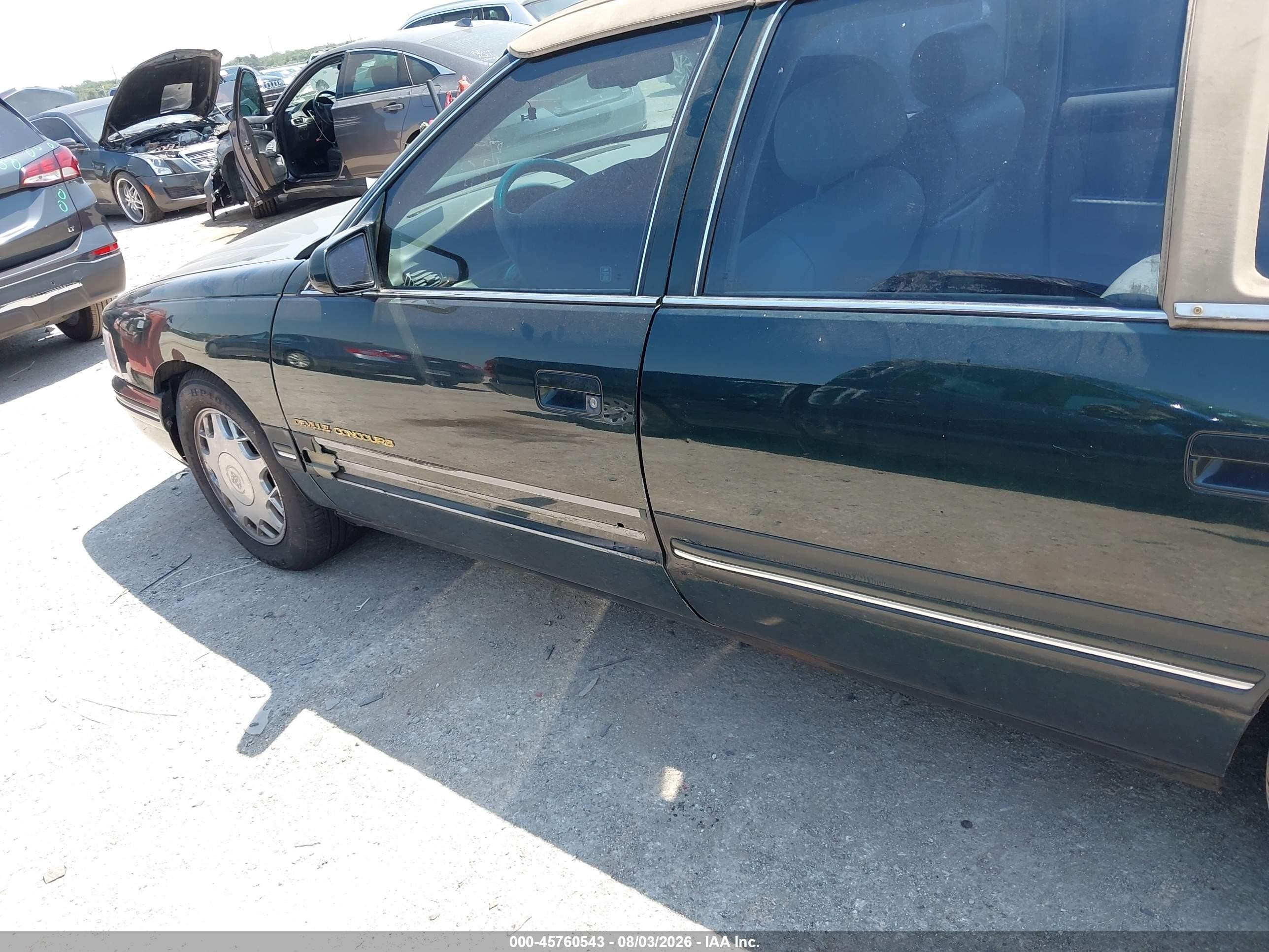 1997 Cadillac Deville Concours Green vin: 1G6KF5294VU222317