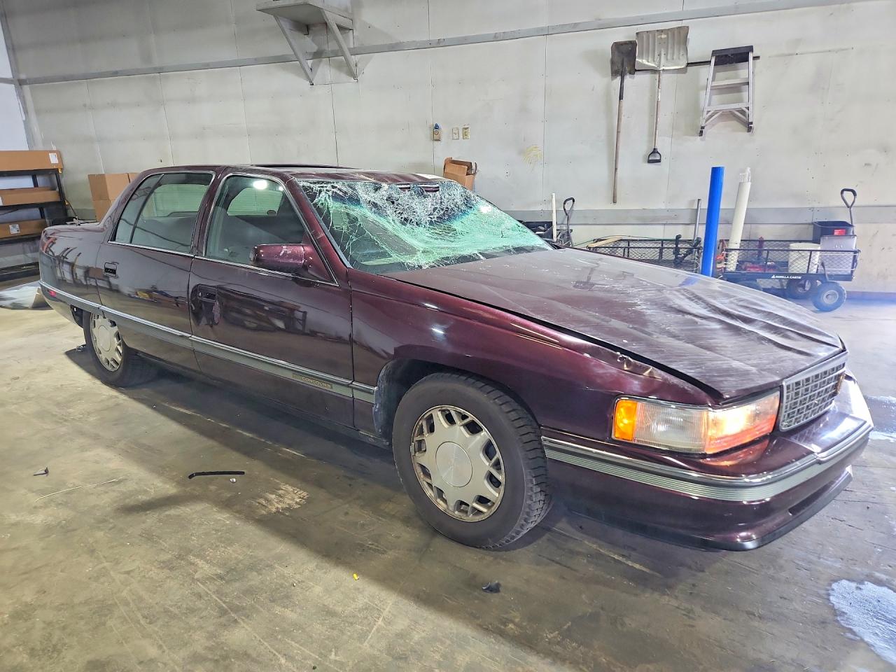 1996 Cadillac Deville Concours Burgundy vin: 1G6KF5296TU280104