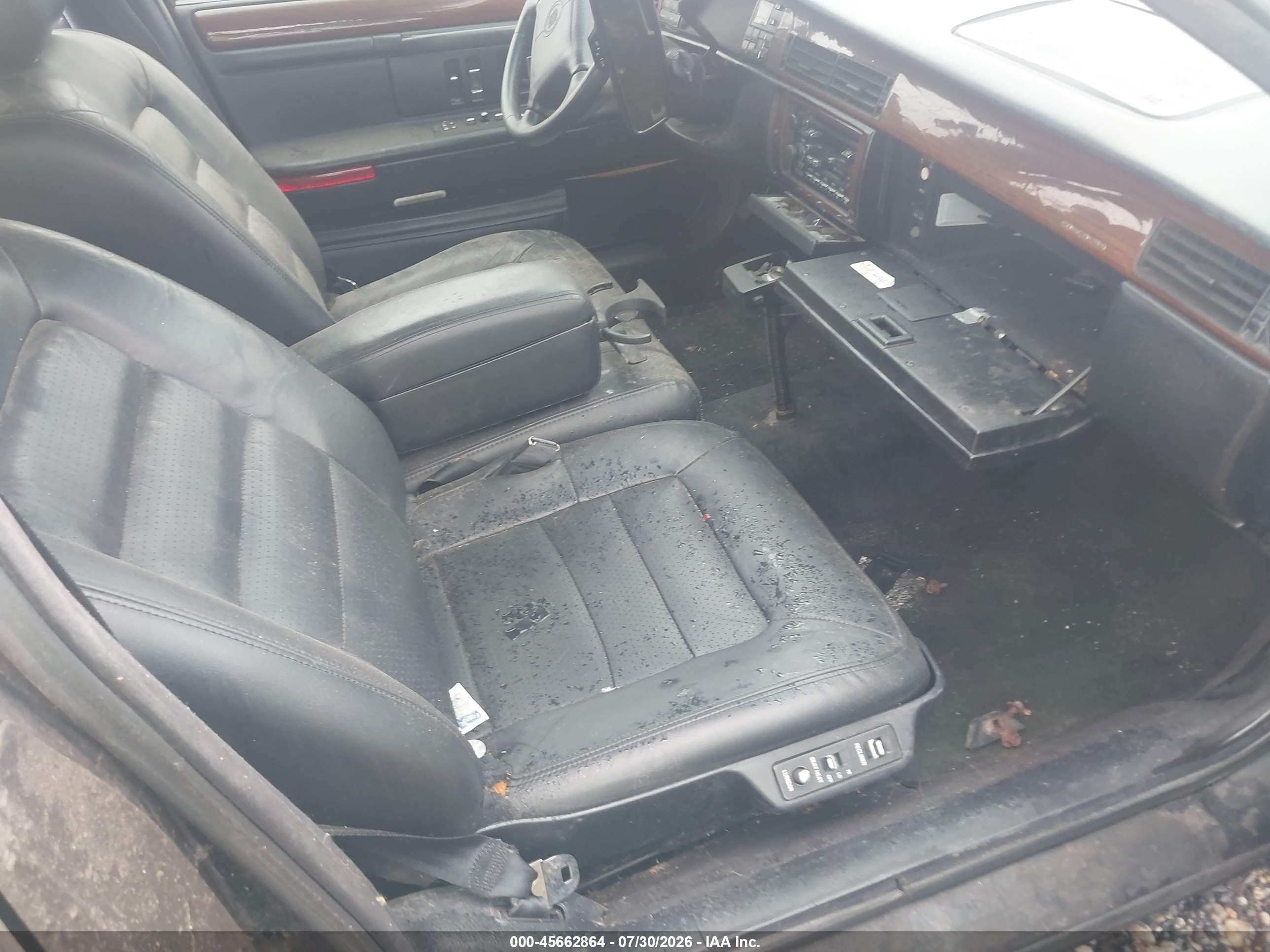 1995 Cadillac Deville Concours Black vin: 1G6KF52Y9SU246549